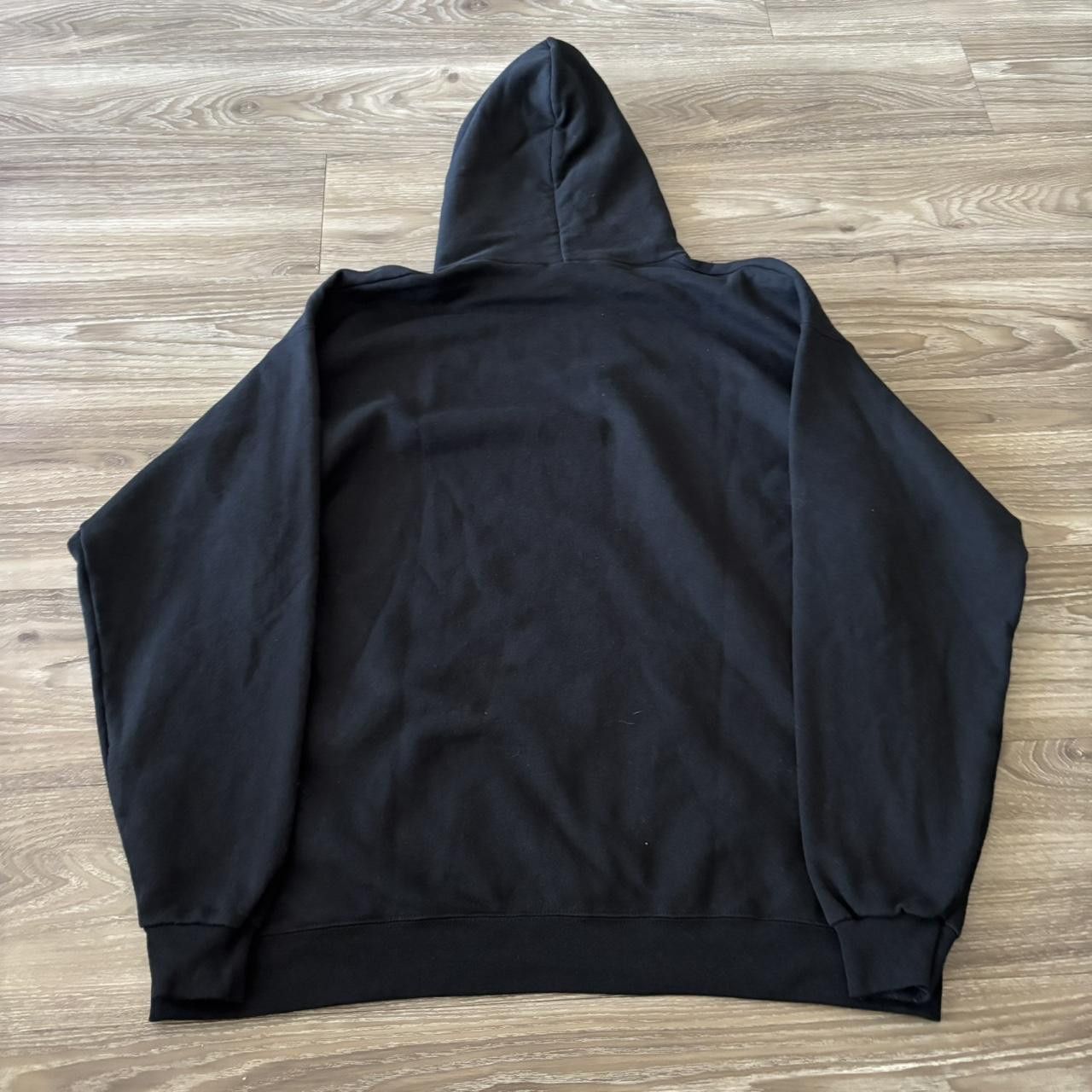 Vintage Crazy Vintage Y2K/2000s Black Blank Russell Style Pullover Hoodie! Size XL Size US XL / EU 56 / 4 - 6 Thumbnail