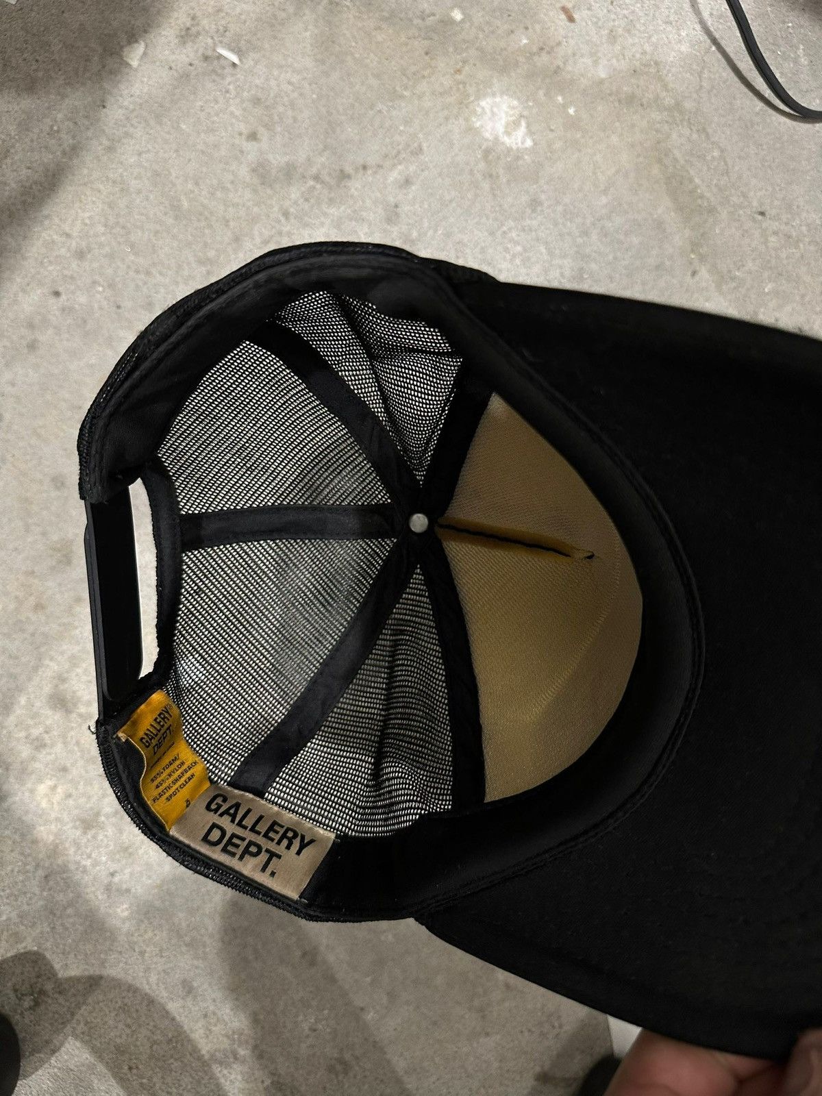 Gallery Dept. Gallery Dept Trucker Black Yellow Used OSFM Size ONE SIZE - 3 Thumbnail