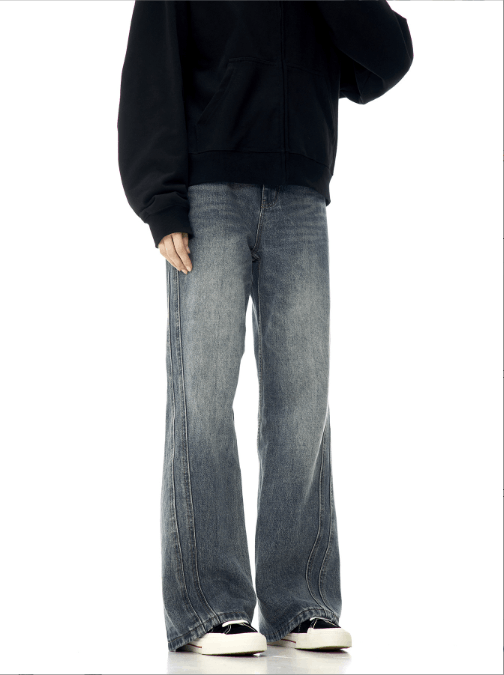 Japanese Brand Retro American trendy brand flared washed jeans Size US 32 / EU 48 - 2 Thumbnail