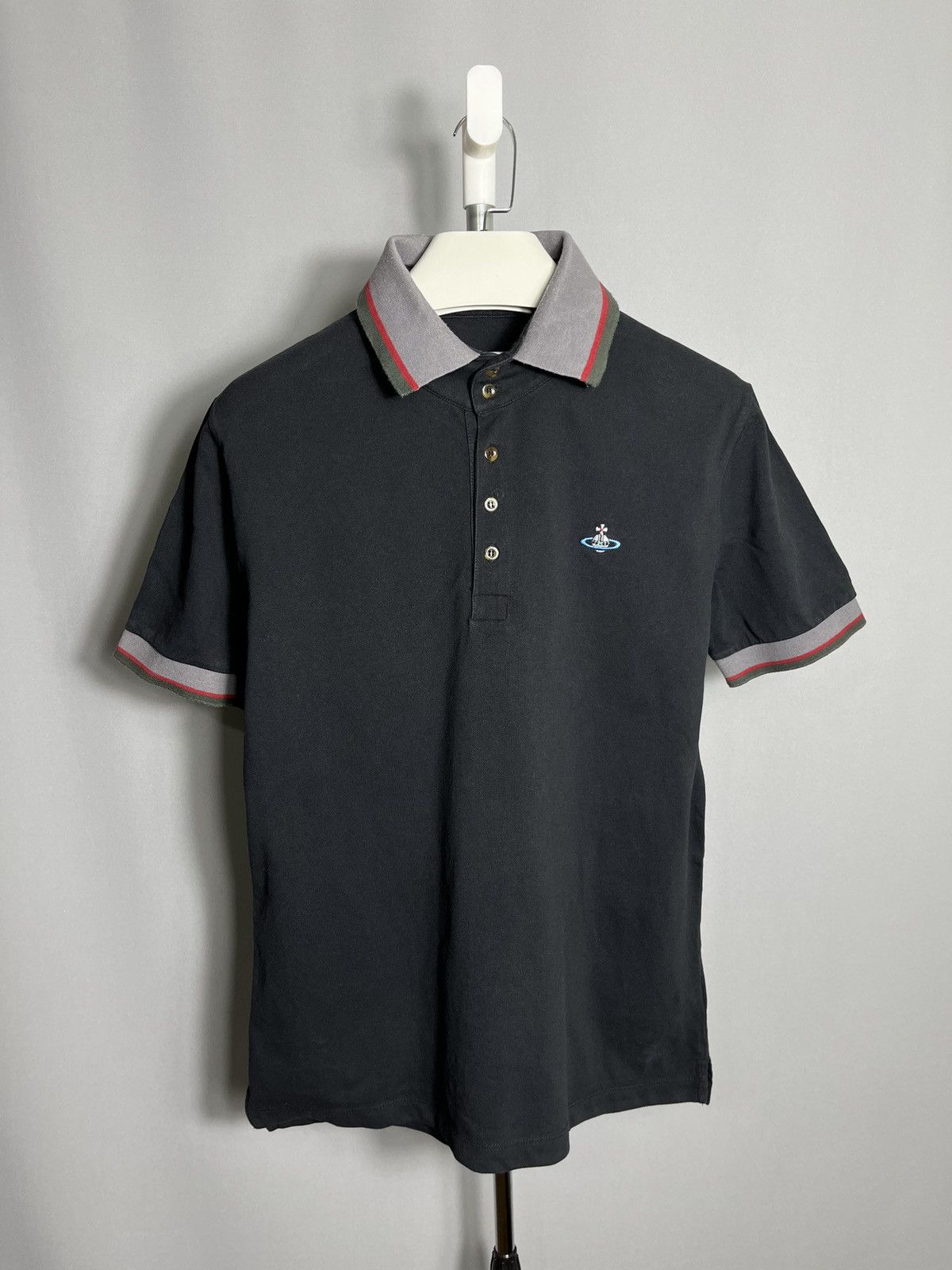 Vivienne Westwood Polo Shirt Black Mens Cotton