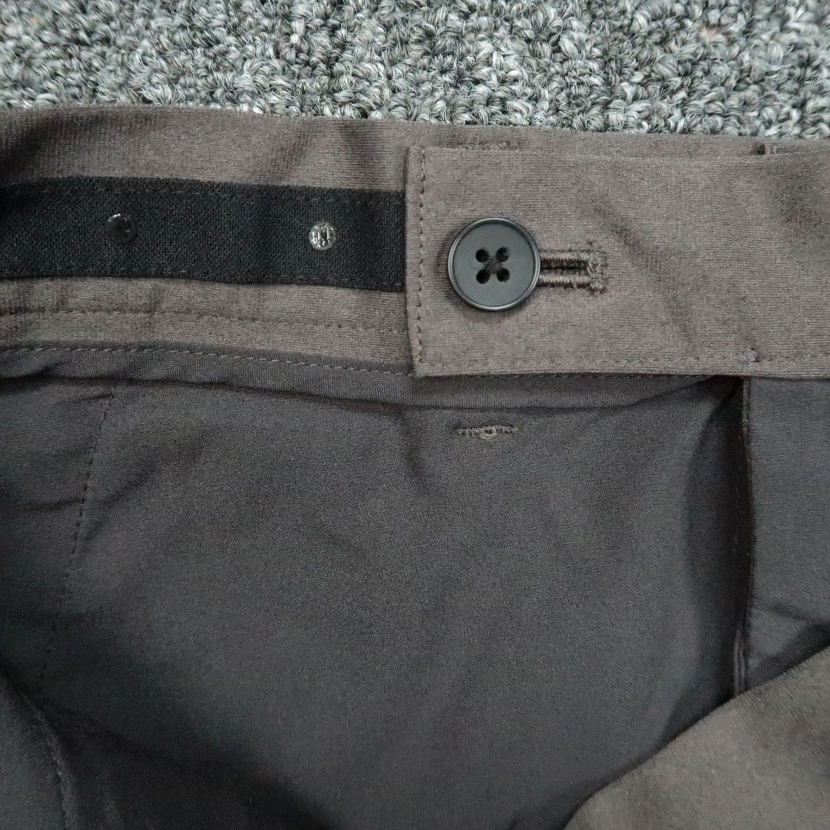 Vintage MINISTRY OF SUPPLY Pants Mens 34x32 Gray Chino Travel Straight Button Zip Flat Front Regular Size US 34 / EU 50 - 5 Thumbnail