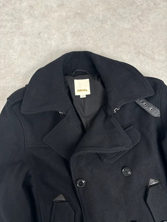 Diesel 2000s Diesel Black Classy Wool Caban Jacket Size US L / EU 52-54 / 3 - 4 Thumbnail