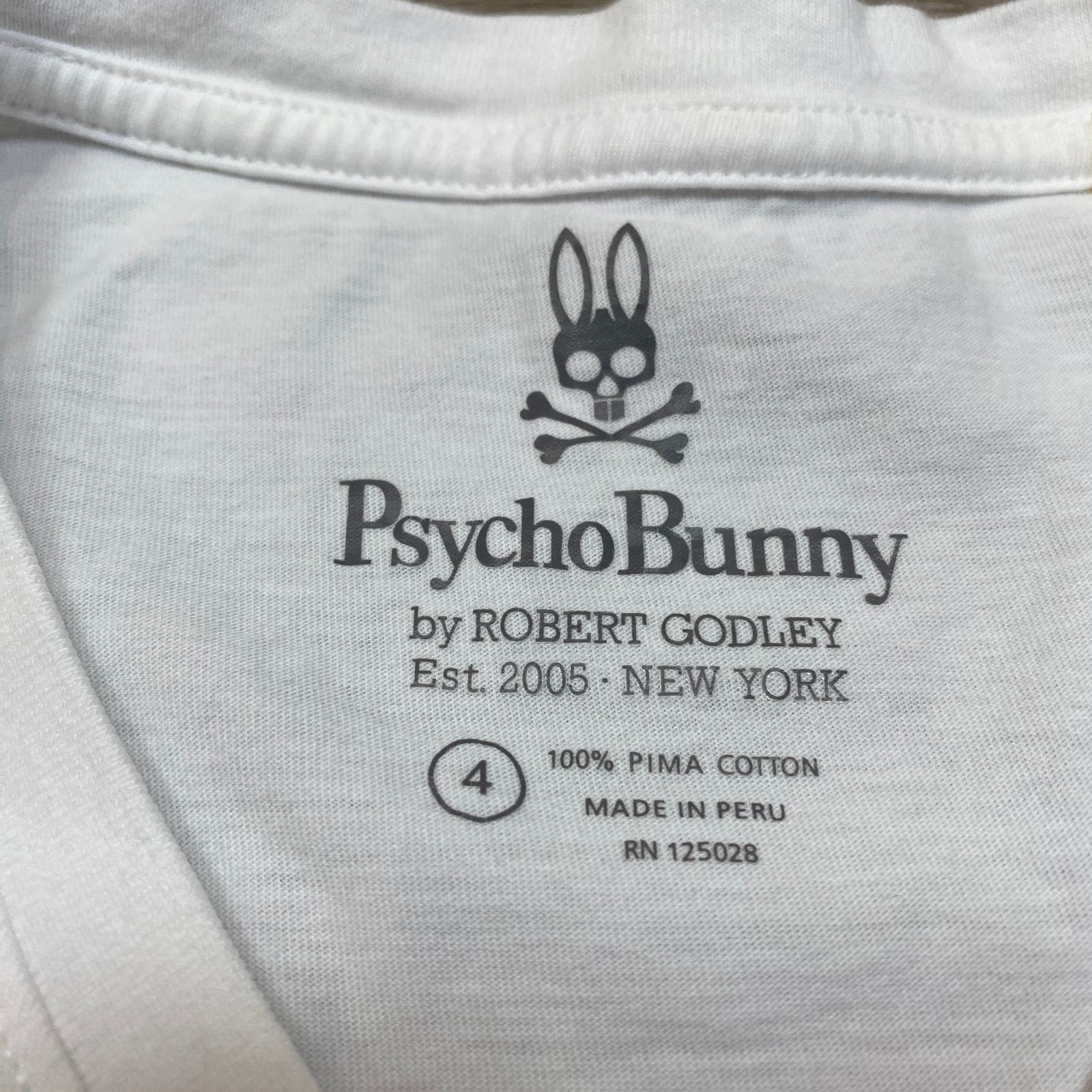 Psycho Bunny Psycho Bunny Pima Cotton V Neck T Shirt Small Minimalist Size US S / EU 44-46 / 1 - 7 Thumbnail