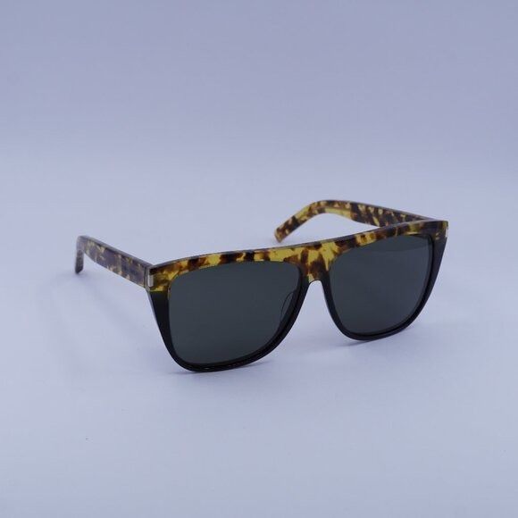 Saint Laurent Paris Saint Laurent SL1 010 Sunglasses Havana/Black Square Frame Size ONE SIZE - 1 Thumbnail