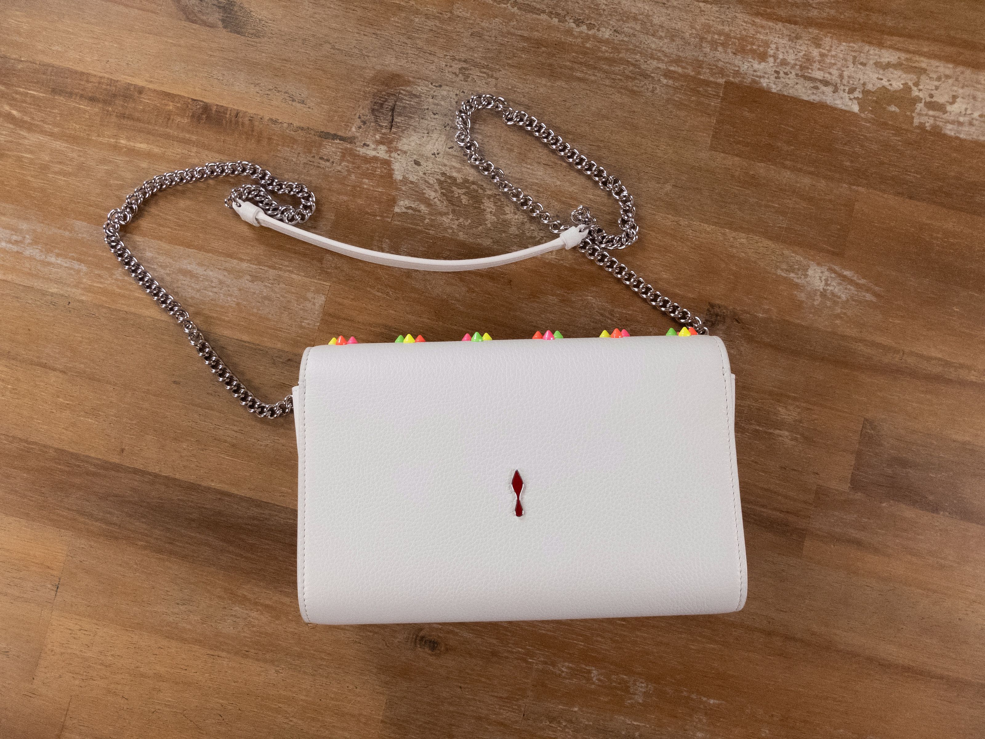 Christian Louboutin CHRISTIAN LOUBOUTIN Paloma white kaleidoscopic studs bag Size ONE SIZE - 10 Thumbnail