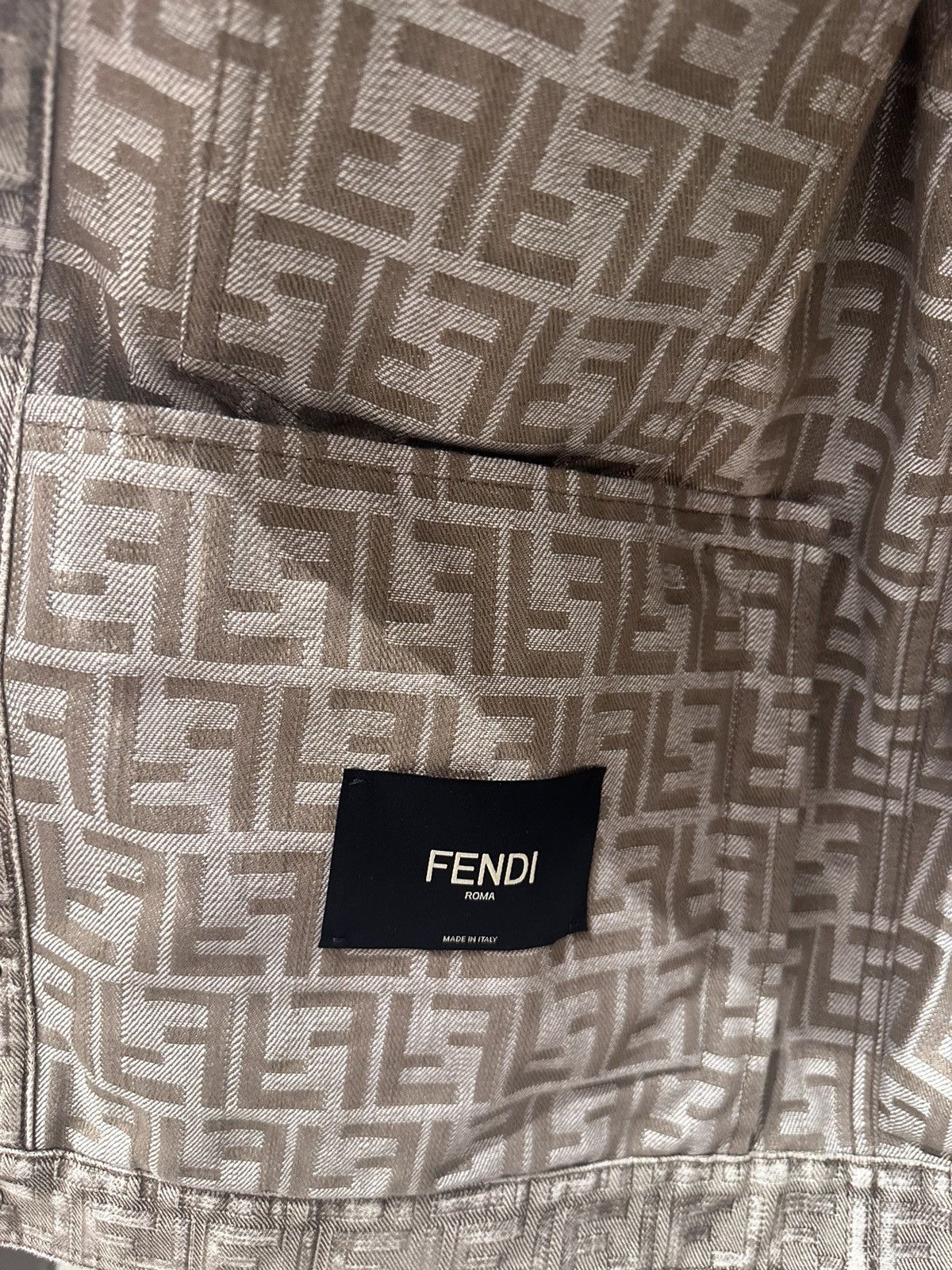 Fendi Fendi Denim Jacket (Nutmeg) Size US M / EU 48-50 / 2 - 4 Thumbnail