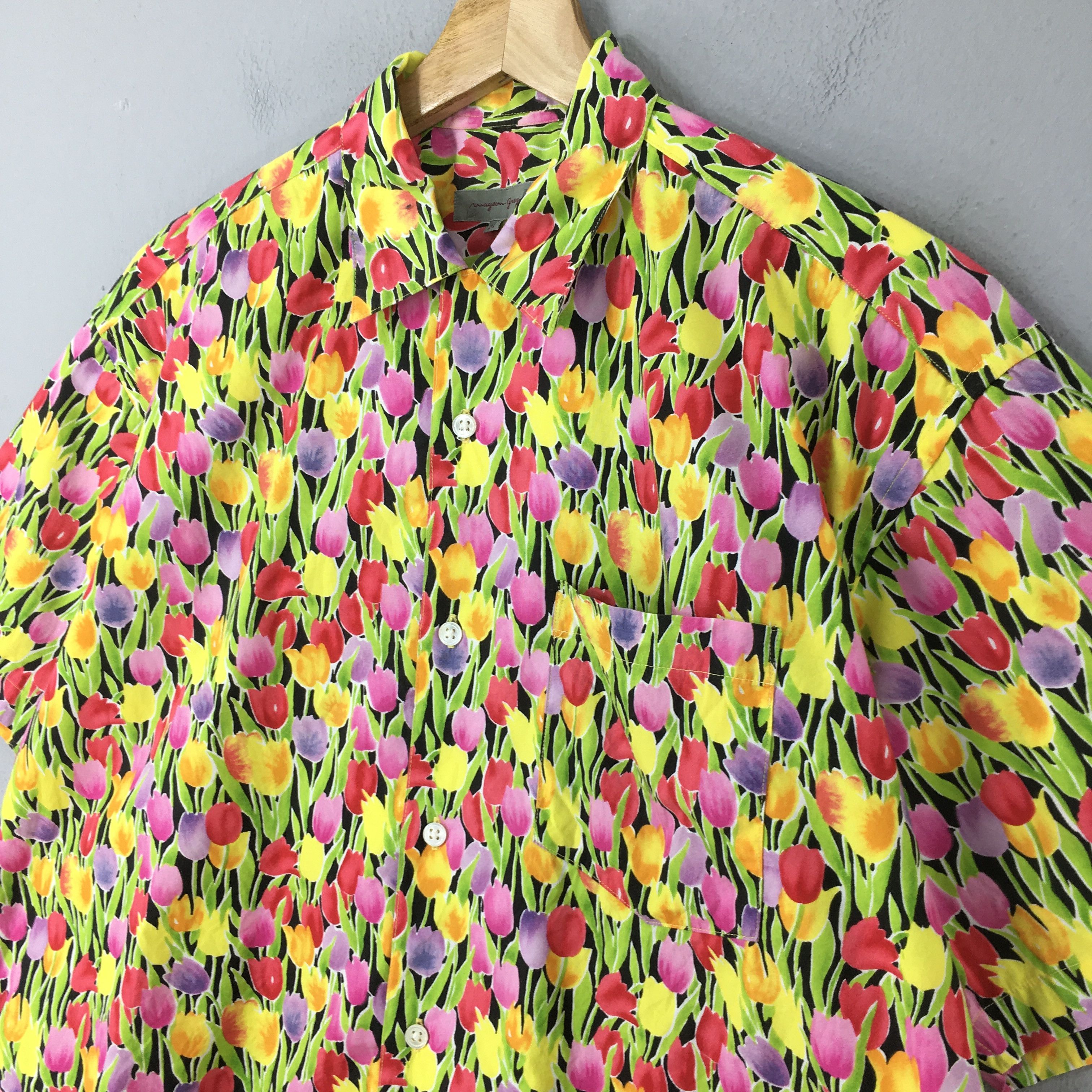 Vintage Vintage Mayson Tulips Bulb Flower Shirt Medium Size US M / EU 48-50 / 2 - 3 Thumbnail