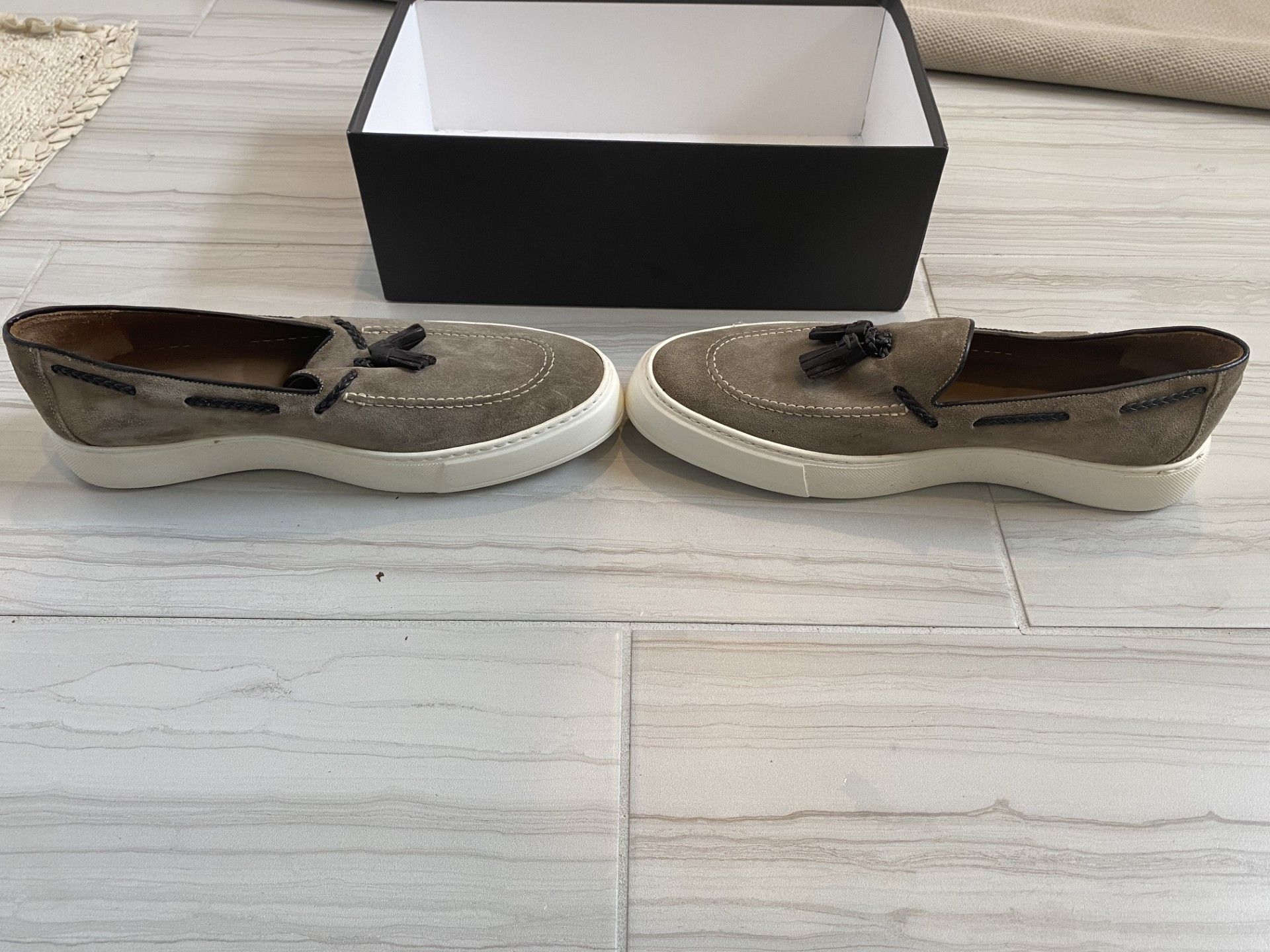 Barneys New York Barneys New York Camoscio Sabbia Suede Loafer with Box Size US 11 / EU 44 - 5 Thumbnail