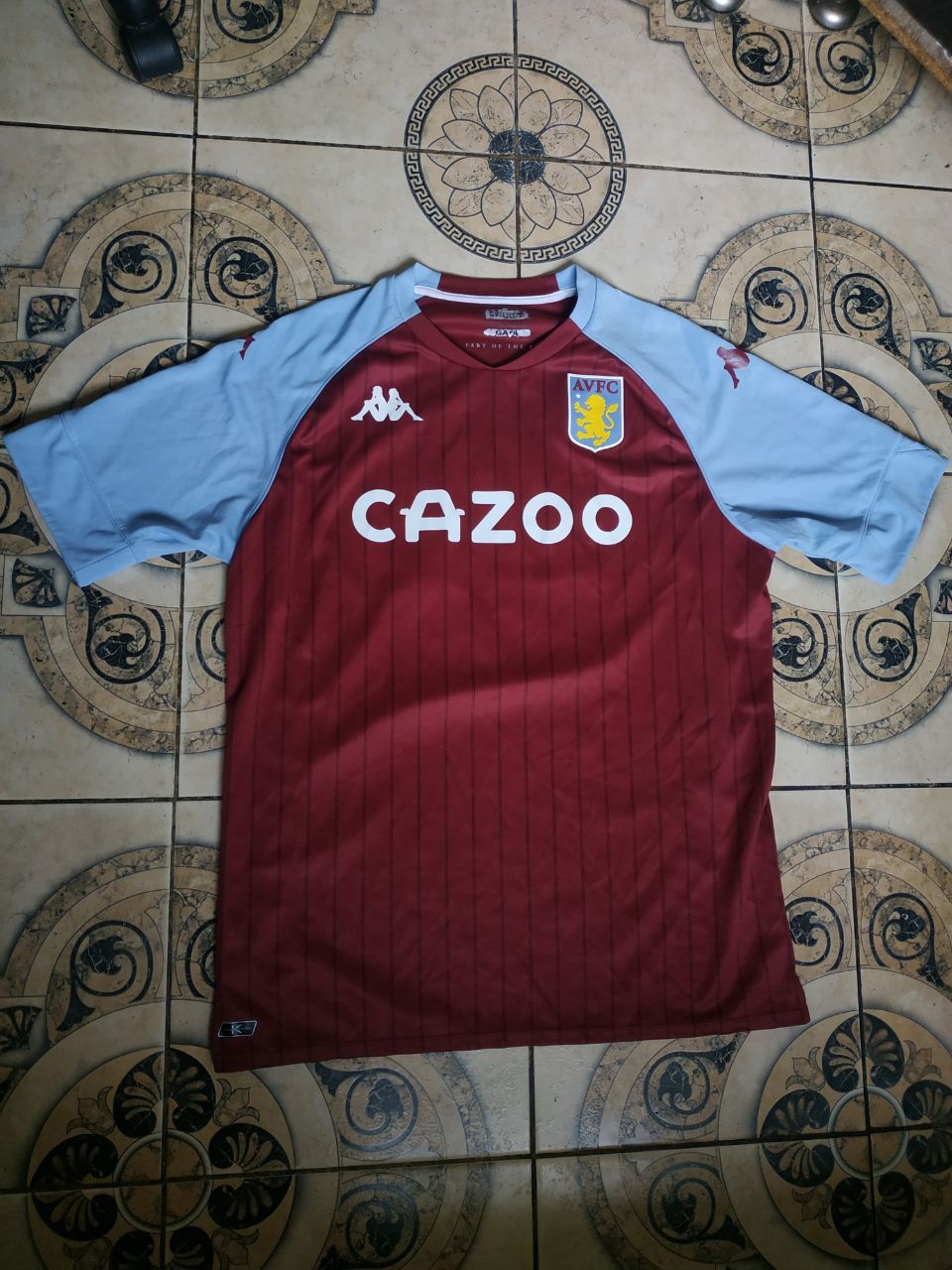 Kappa Kappa Aston Villa 2020 Grealish #10 Kombat Jersey XL Size US XL / EU 56 / 4 - 1 Thumbnail