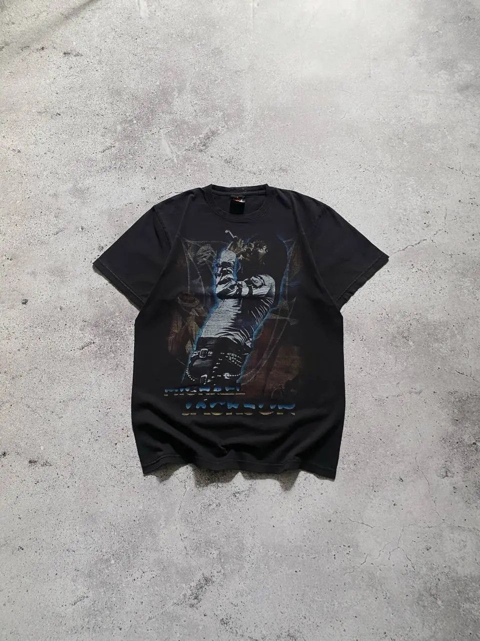 Michael Jackson VINTAGE 00s MICHAEL JACKSON KING OF POP SUN FADED T SHIRT Size US L / EU 52-54 / 3 - 1 Thumbnail