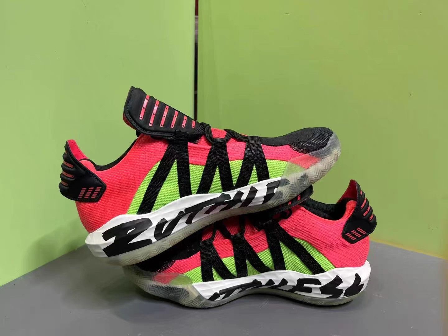 Adidas Adidas Dame 6 Black Red Basketball Shoes K15 Size US 10 / EU 43 - 4 Thumbnail