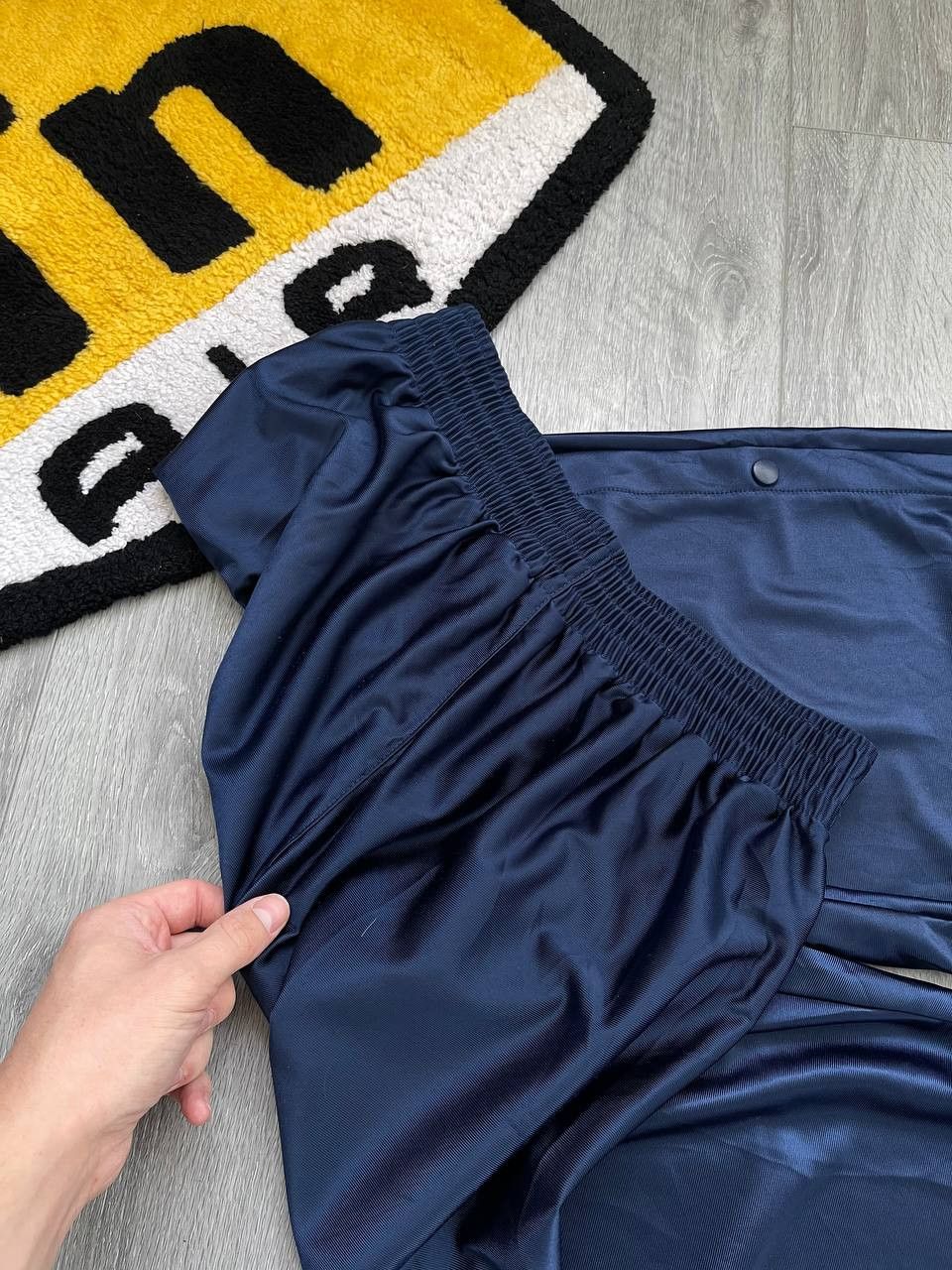 Nike × Streetwear × Vintage nike vintage rare sweatpants drill swoosh 90s Size US 32 / EU 48 - 8 Thumbnail