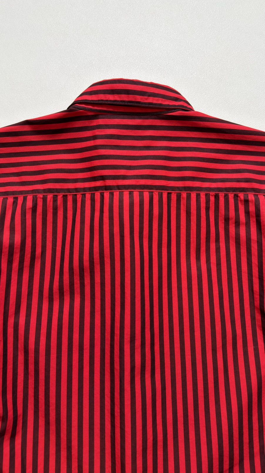 Comme des Garcons Over Dyed Red/Black Striped Shirt Size US S / EU 44-46 / 1 - 15 Thumbnail
