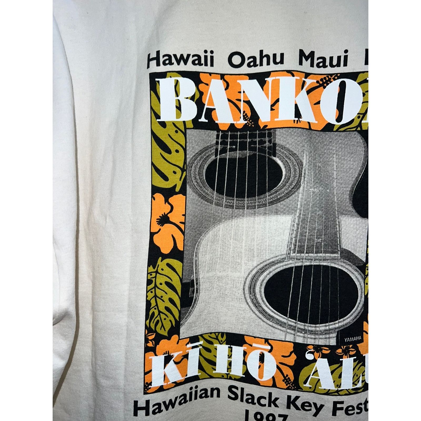 Vintage Vintage Hawaiian Slack Key Festival Shirt Bankoh Hawaii 90s Size US L / EU 52-54 / 3 - 8 Thumbnail