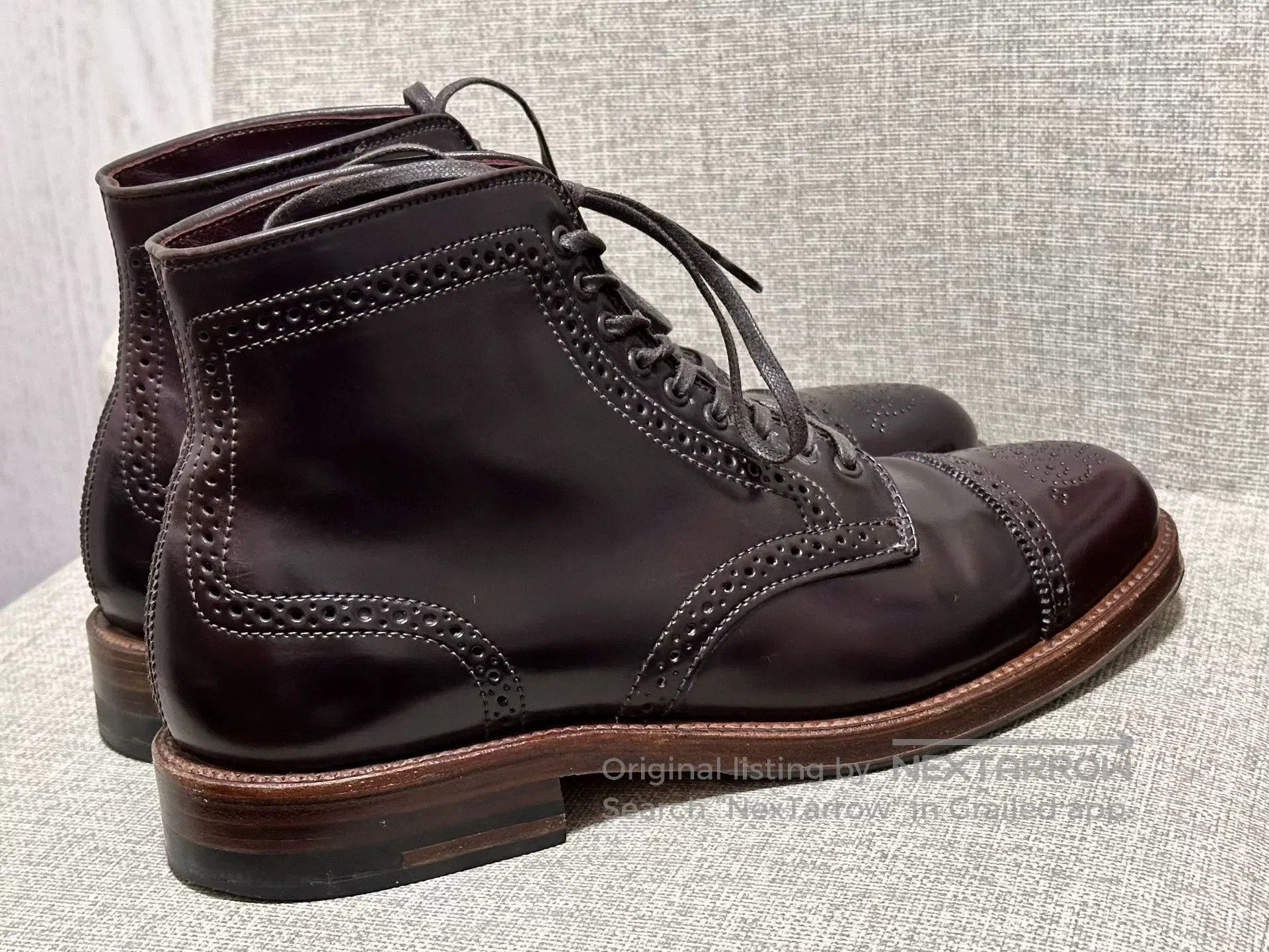 Alden Alden Medallion StraightTip Boot. Size US 7.5 / EU 40-41 - 7 Thumbnail