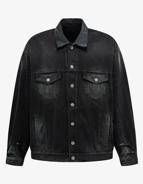 Balenciaga Balenciaga Black Deconstructed Denim Jacket Size US S / EU 44-46 / 1 - 1 Thumbnail