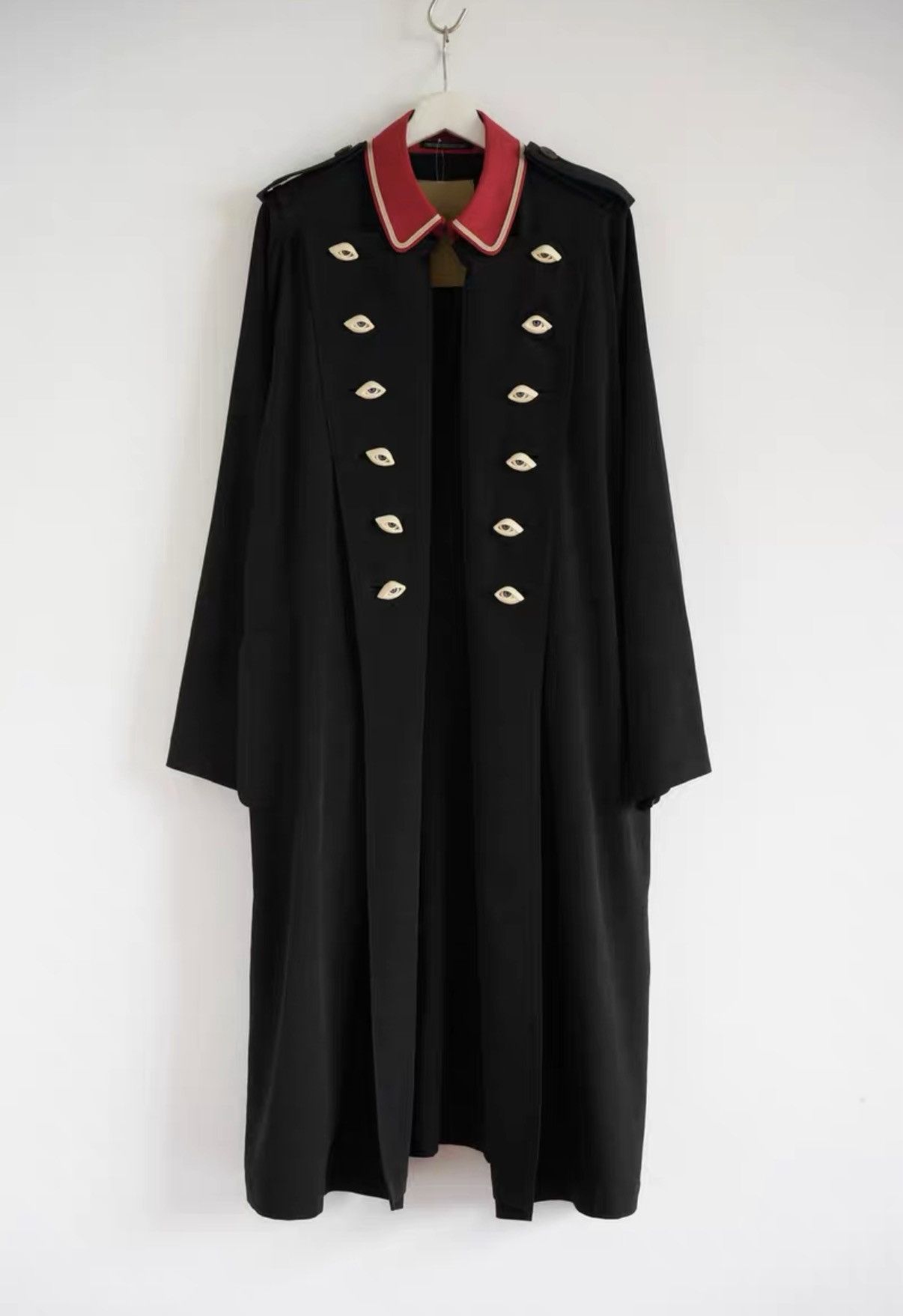Yohji Yamamoto Yohji Yamamoto 21SS Eyeball Red Collar Napoleon Coat J4 Size US S / EU 44-46 / 1 - 1 Thumbnail