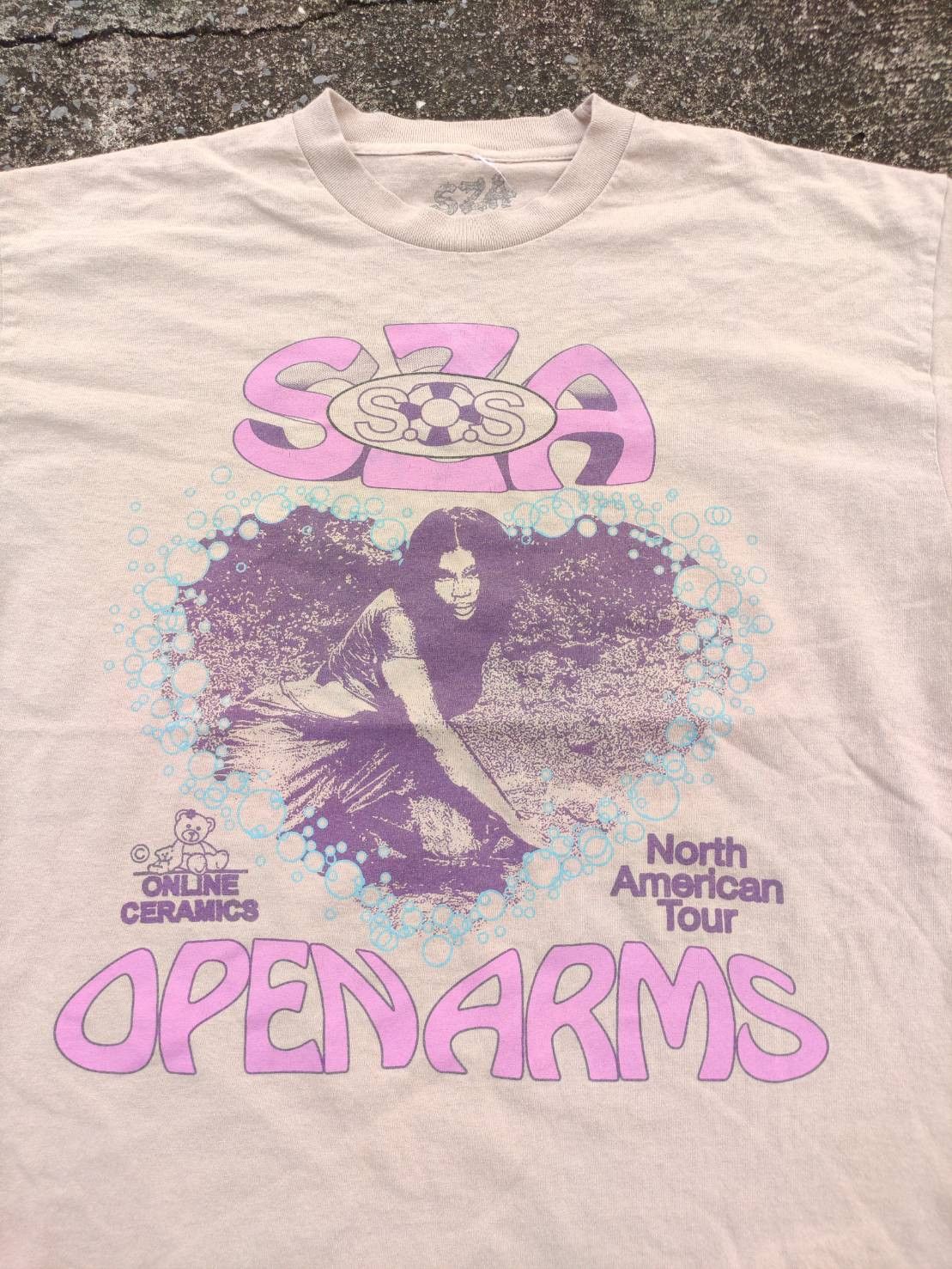 Online Ceramics SZA SOS Open Arms North American Tour T-Shirt Size US XL / EU 56 / 4 - 1 Thumbnail