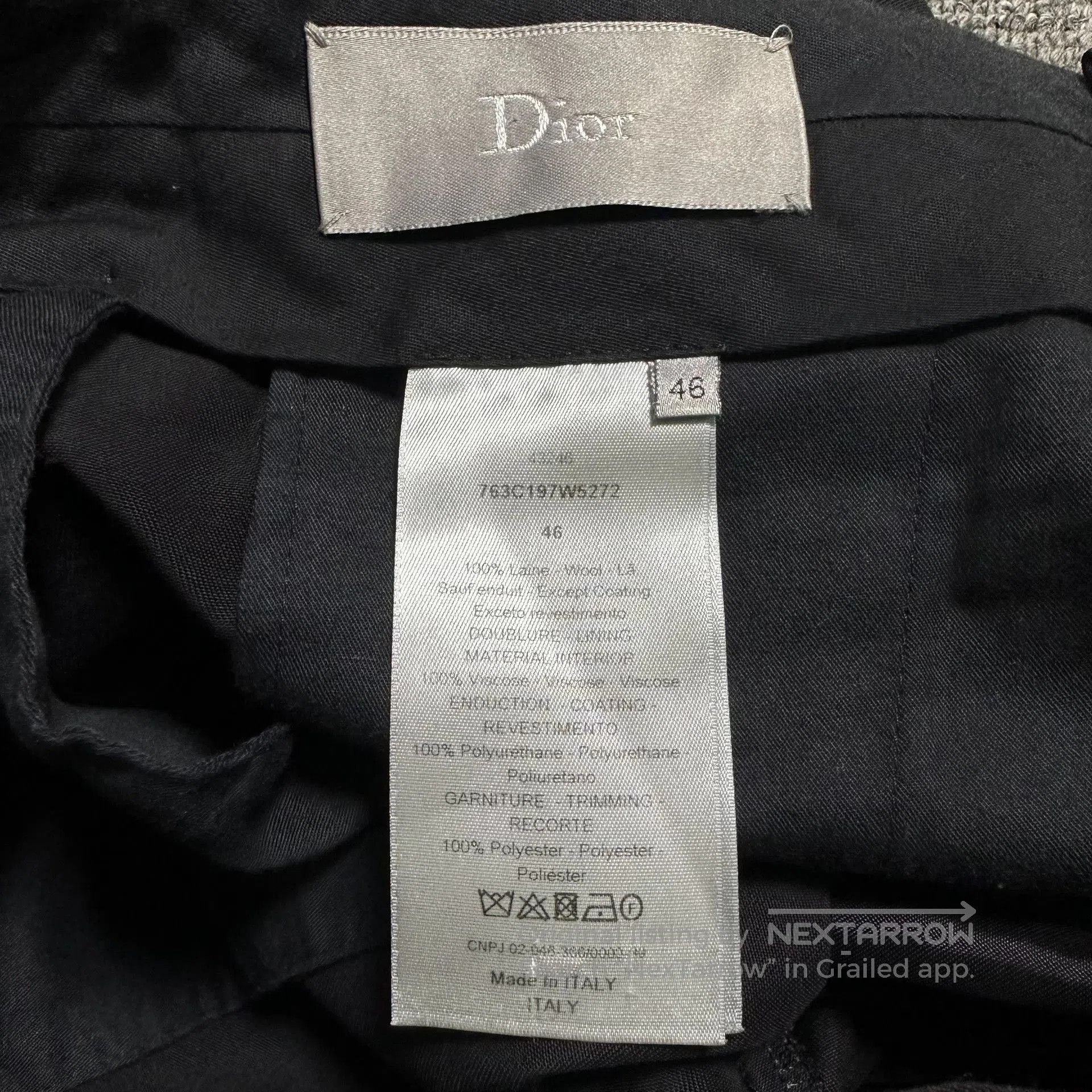 Dior Dior Homme 17ss Tetsu Kamei Rose Skull Wool Trousers. Size US 30 / EU 46 - 5 Thumbnail