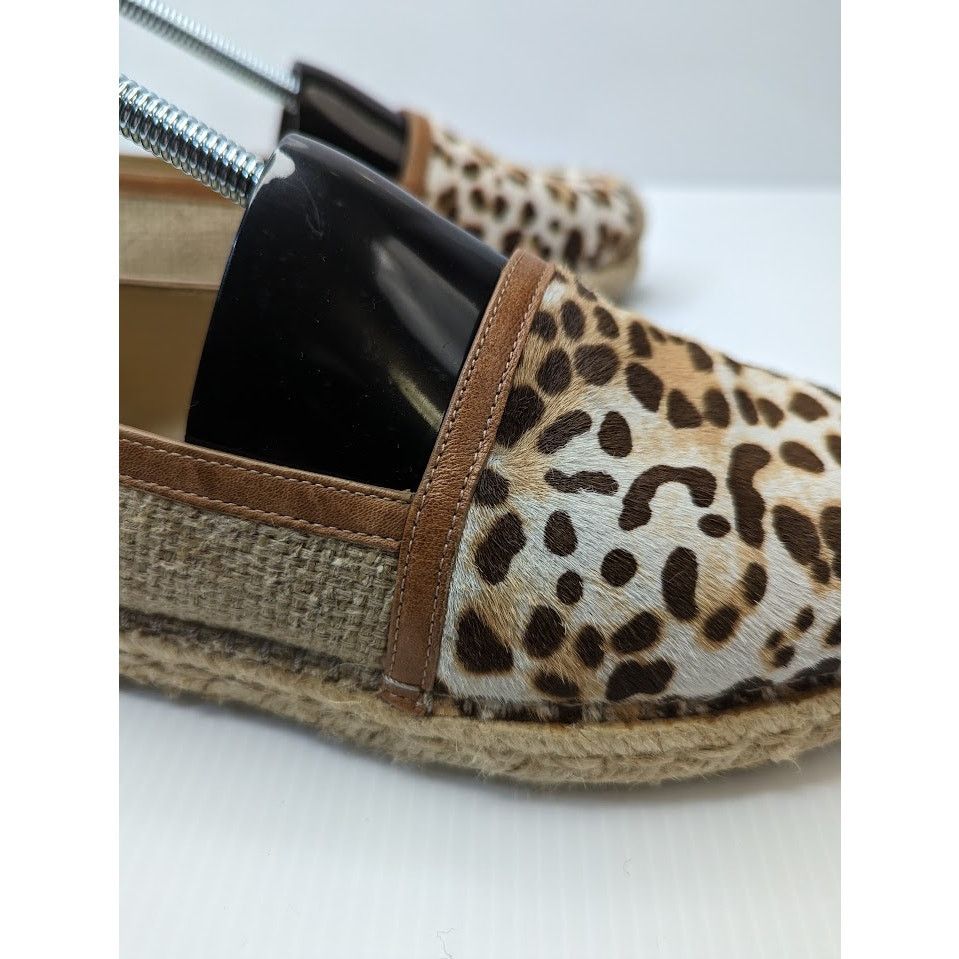 Stuart Weitzman Cheetah print leather espadrilles sz 38 (US sz 7) Size US 8 / IT 38 - 10 Thumbnail