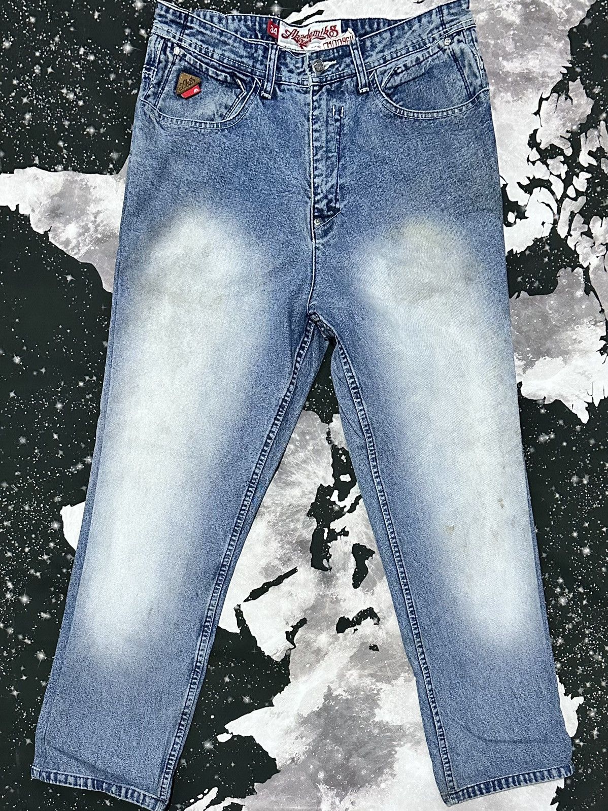 Akademiks Akademiks Embroidered Script Logo Jeans Size US 34 / EU 50 - 2 Thumbnail