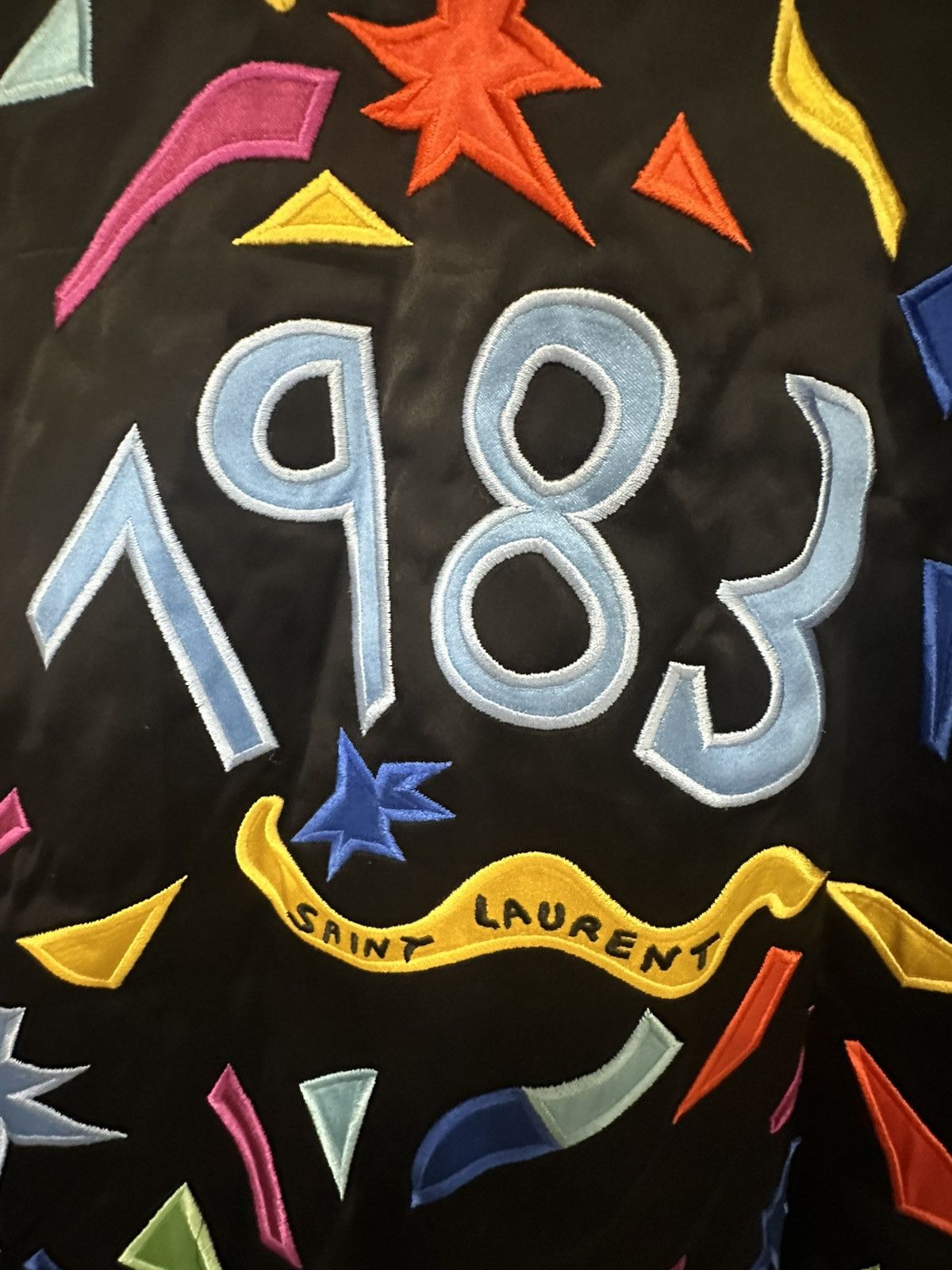 Saint Laurent Paris SAINT LAURENT TEDDY SATIN JACKET Size XXL / US 16-18 / IT 52-54 - 8 Thumbnail