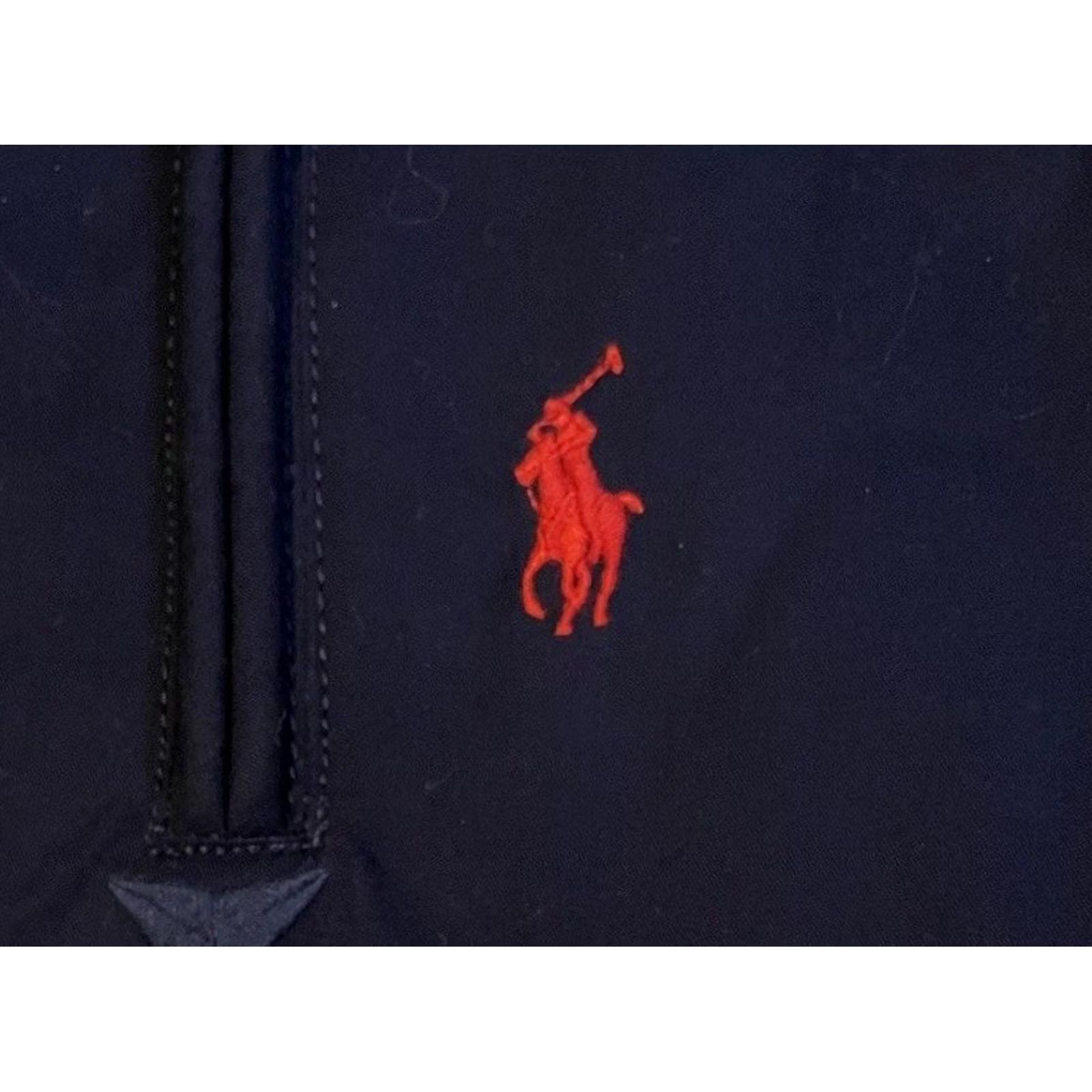 Polo Ralph Lauren VINTAGE Polo Ralph Lauren Hybrid Fleece Jacket M Blue Bomber Jacket Mens Polo Ralph Lauren Sport Stadium 90s Size US M / EU 48-50 / 2 - 2 Thumbnail