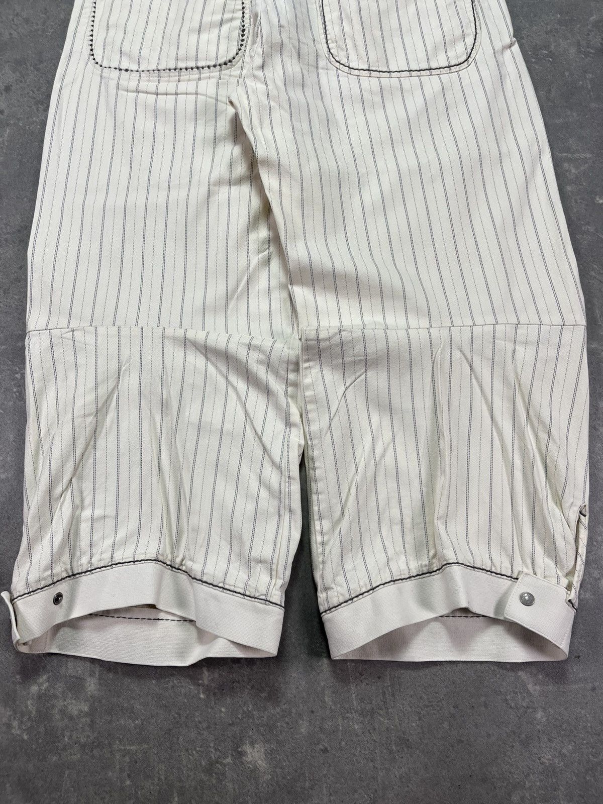 Marithe + Francois Girbaud 00s Marithe + Francois Girbaud Striped Loose Shorts 30 Size 30" / US 8 / IT 44 - 16 Thumbnail