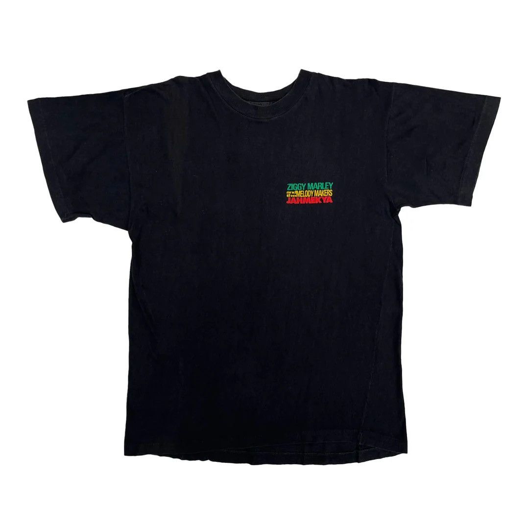 Band Tees × Vintage Ziggy Marley 1991 90s Vintage Jahmekya Band Tour T-Shirt Size US L / EU 52-54 / 3 - 1 Thumbnail