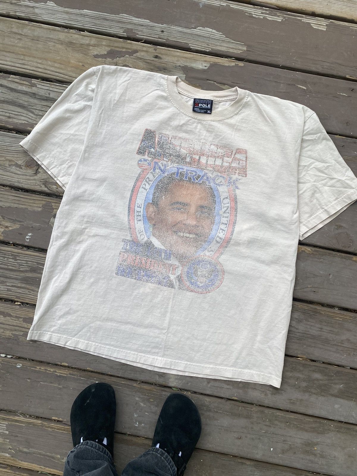 Southpole × Vintage Vintage Barrack Obama Tee Size US XL / EU 56 / 4 - 3 Thumbnail