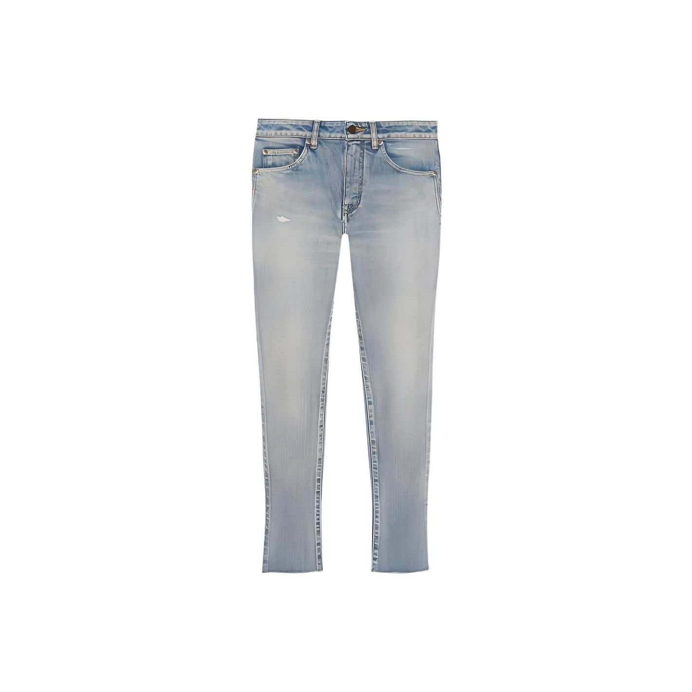 Saint Laurent Paris Saint Laurent Washed Denim Jeans Size 28 Size 28" / US 6 / IT 42 - 1 Thumbnail