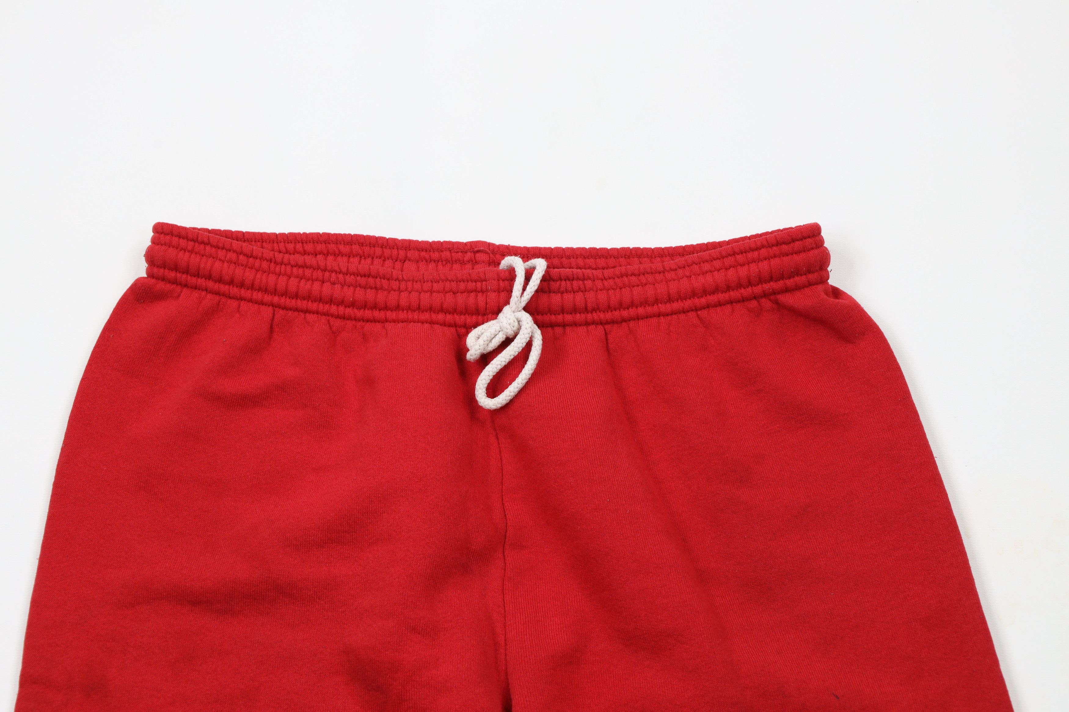 Vintage Vintage 90s Streetwear Blank Sweatpants Joggers Red USA Size US 36 / EU 52 - 2 Thumbnail