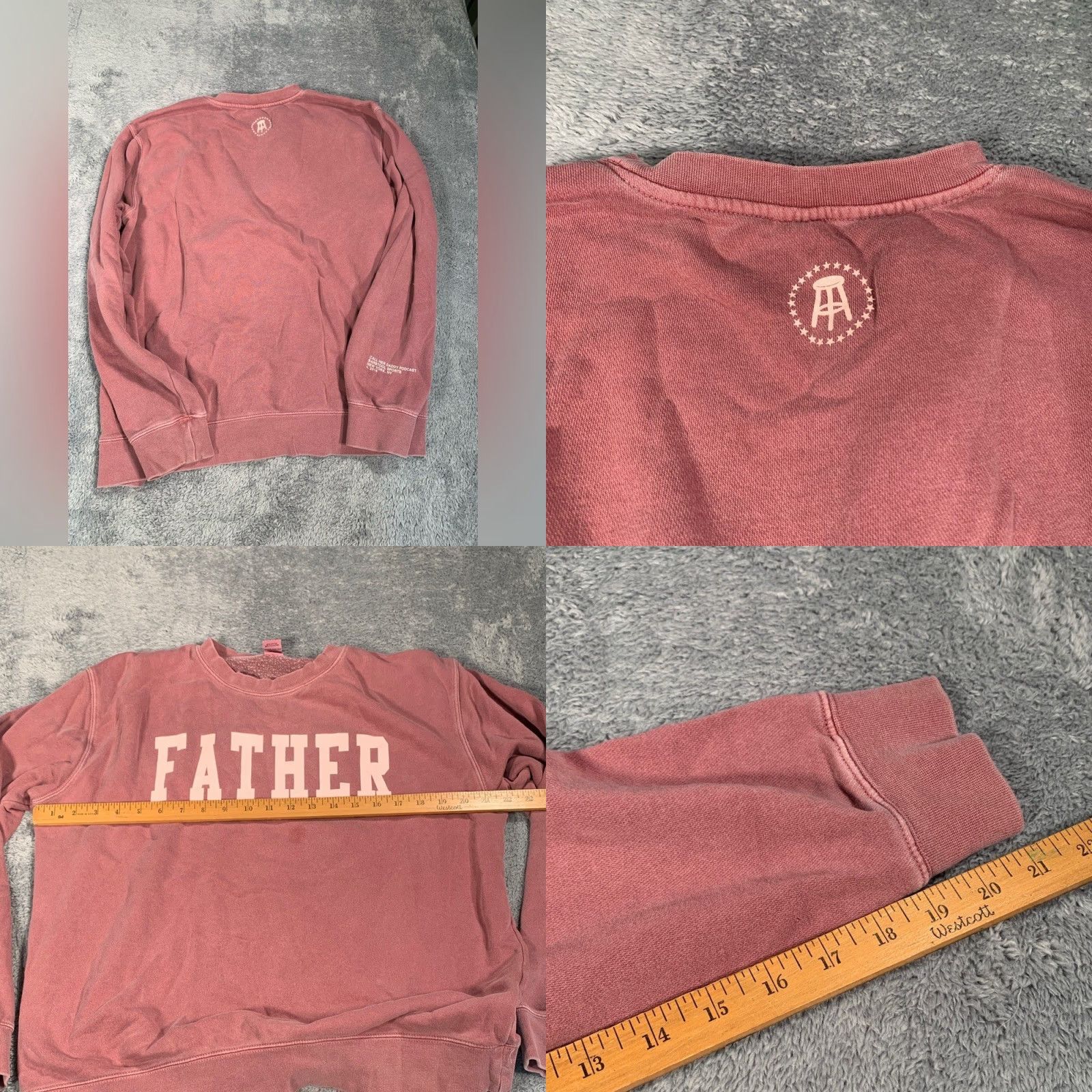Vintage Barstool Call her daddy barstool podcast father sweatshirt Women M Medium Pink Sweatshirt Pullover Ladies M Size M / US 6-8 / IT 42-44 - 8 Thumbnail