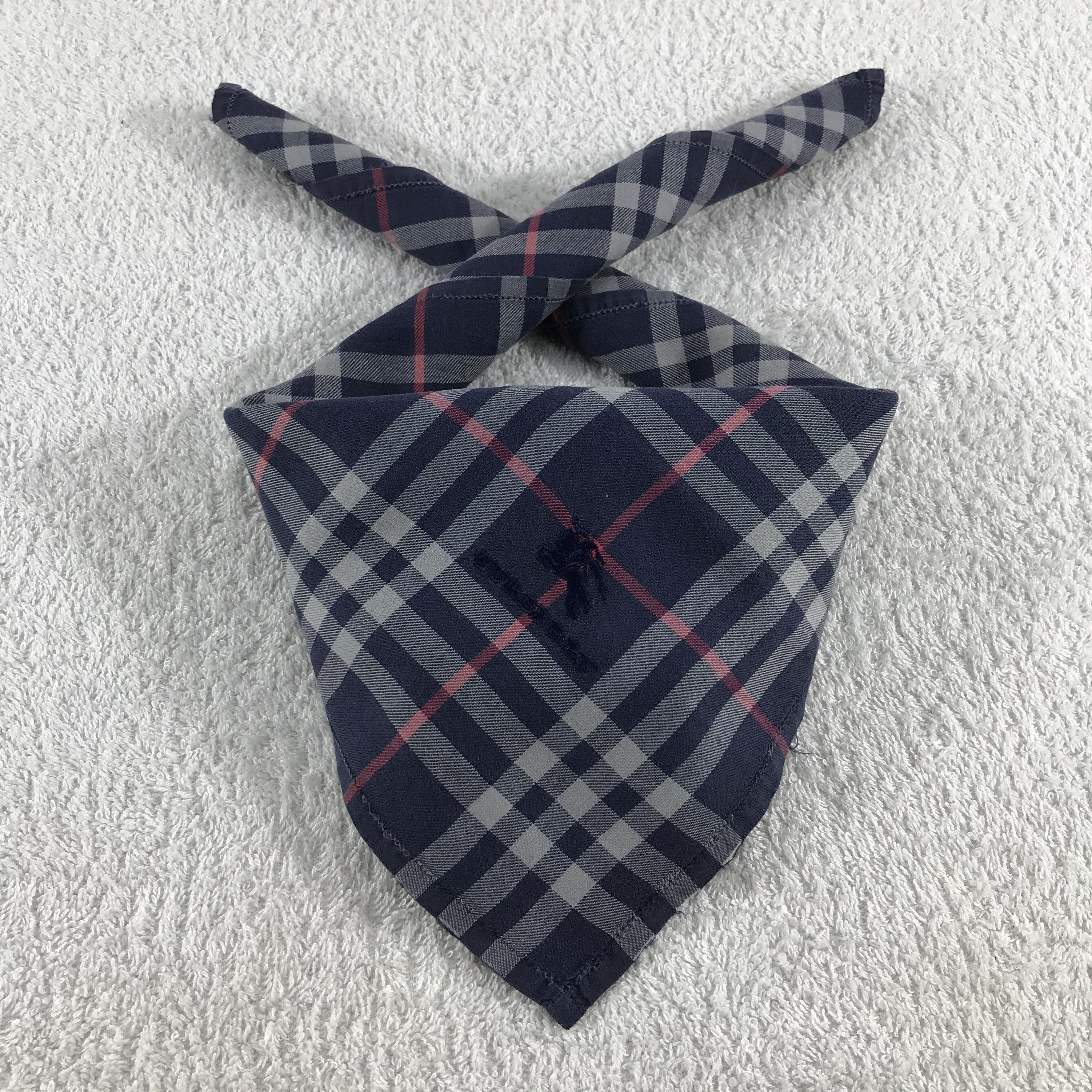 Burberry × Vintage Burberry Bandana / Handkerchief / Neckerchief - S208 Size ONE SIZE - 4 Thumbnail