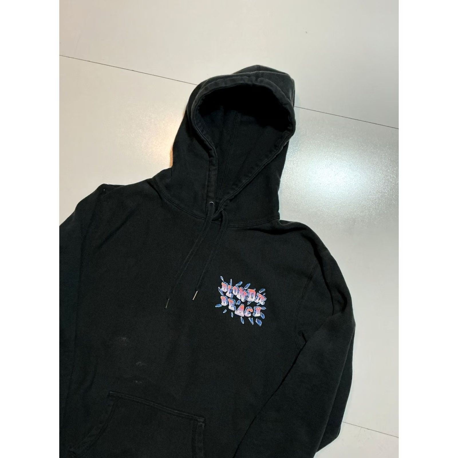 Vintage VINTAGE Blondie Beach Records Los Angeles Basketball Black Heavyweight Hoodie XL Mens Size US XL / EU 56 / 4 - 4 Thumbnail