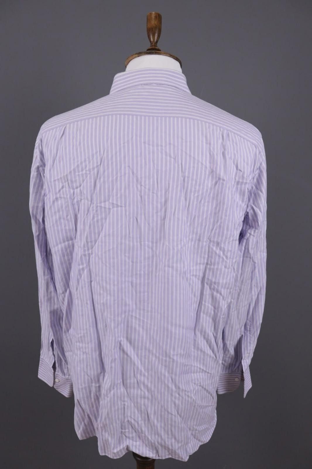 Ermenegildo Zegna Ermenegildo Zegna Rgular Fit Purple Shirt Size 43 / 17 Size US M / EU 48-50 / 2 - 8 Thumbnail
