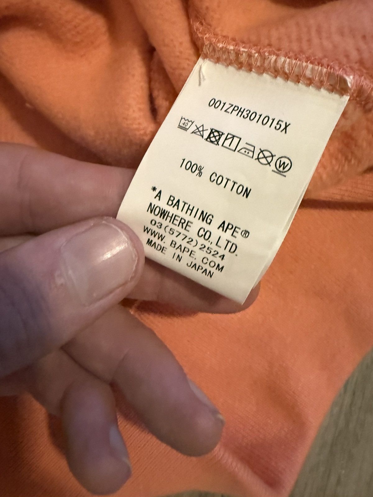Bape Bape Peach PONR Shark Full Zip Size US L / EU 52-54 / 3 - 7 Thumbnail
