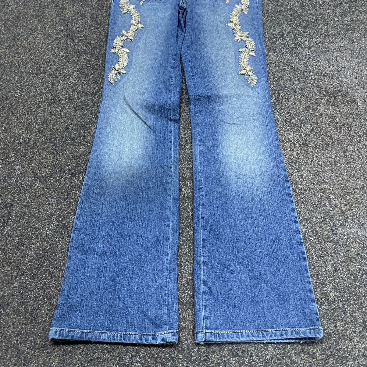 Vintage Vintage Y2K Flare Jeans Sun Faded 90s Streetwear Logo Boxy Size 32" / US 10 / IT 46 - 5 Thumbnail