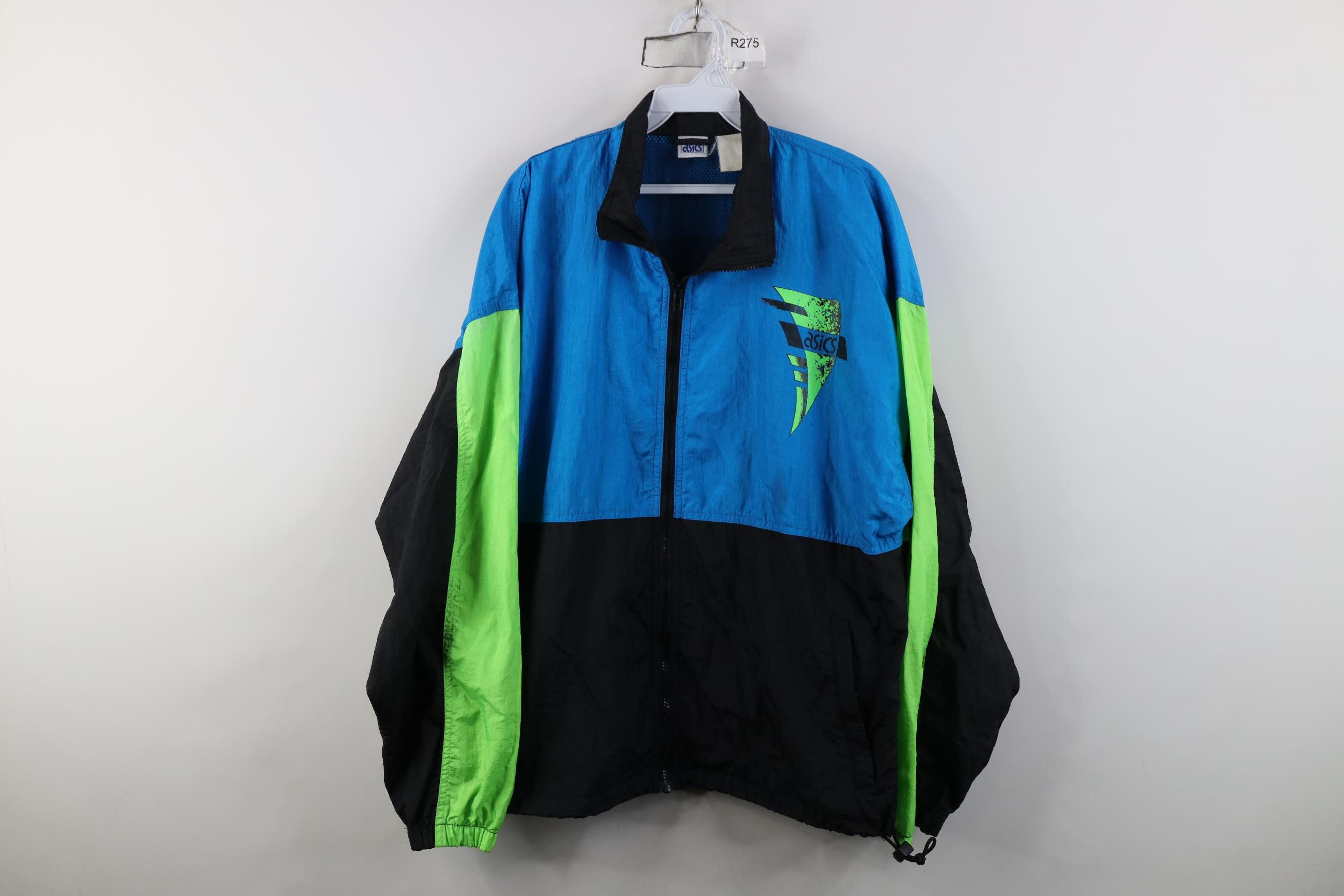 Asics × Japanese Brand × Vintage 90s Asics Japan Windbreaker
