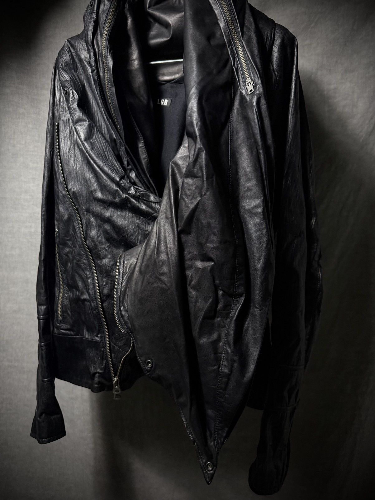 Le Grande Bleu (L.G.B.) LGB Bono-15 Leather Jacket Size US S / EU 44-46 / 1 - 6 Thumbnail