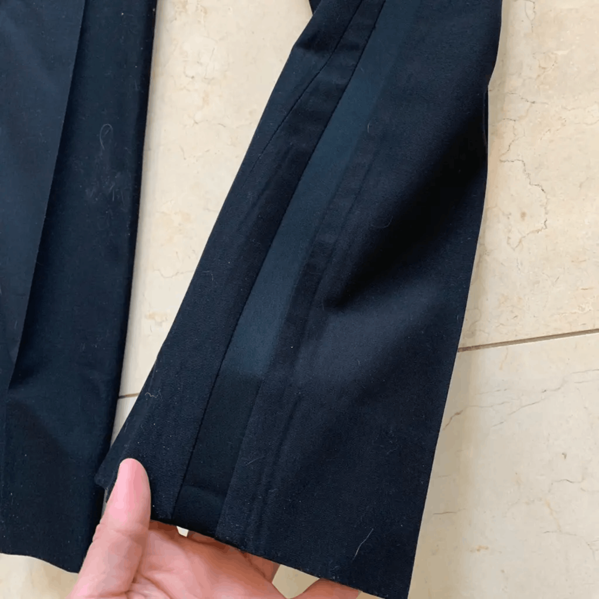 Versace Versace Black Tailored Pants Made in Italy | Luxury Fit Size US 30 / EU 46 - 4 Thumbnail