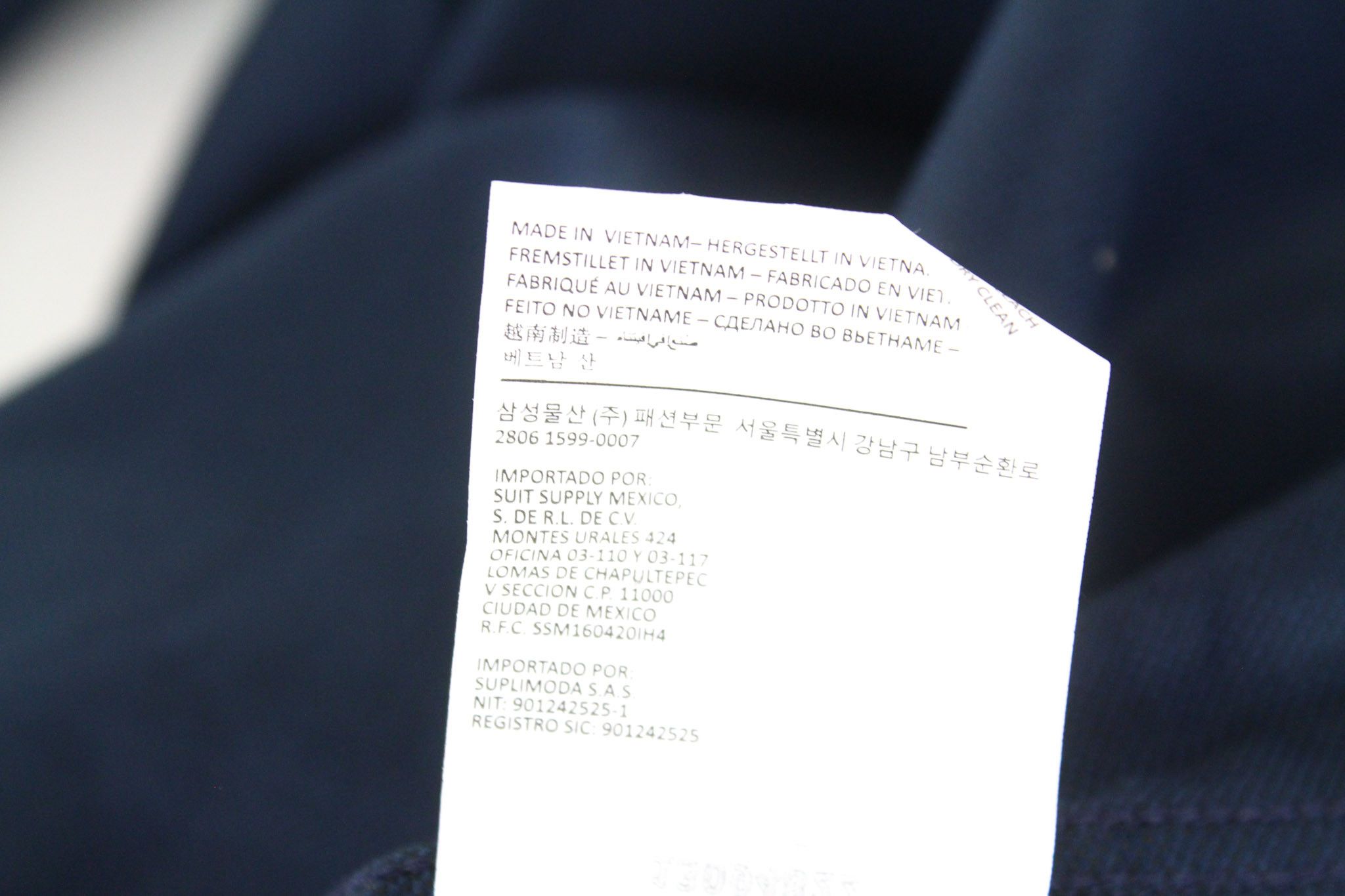 Suitsupply TRAVELLER 39 Extra Slim Navy Cotton 72355 Size 38R - 6 Thumbnail