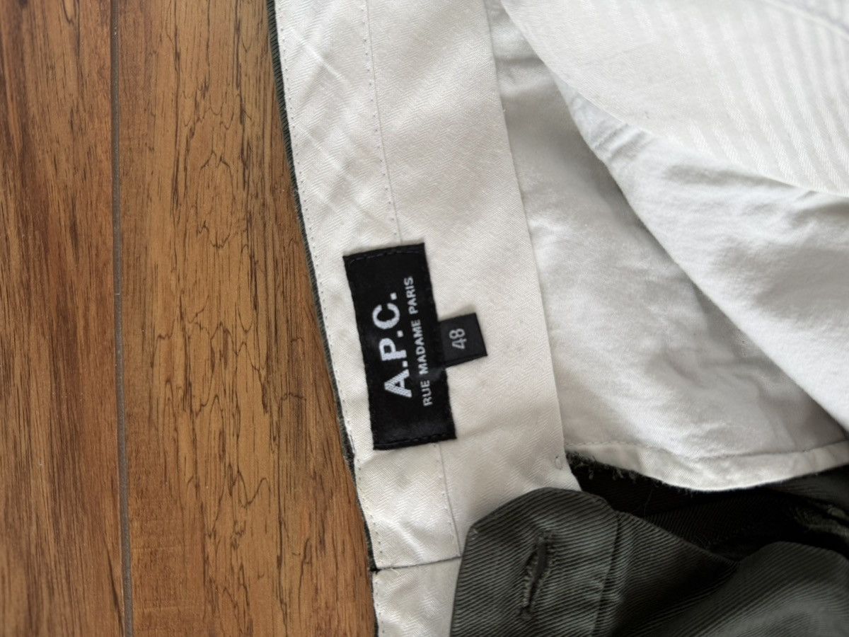 A.P.C. A.P.C. Olive Green Trousers (Size 32) Size US 32 / EU 48 - 5 Thumbnail
