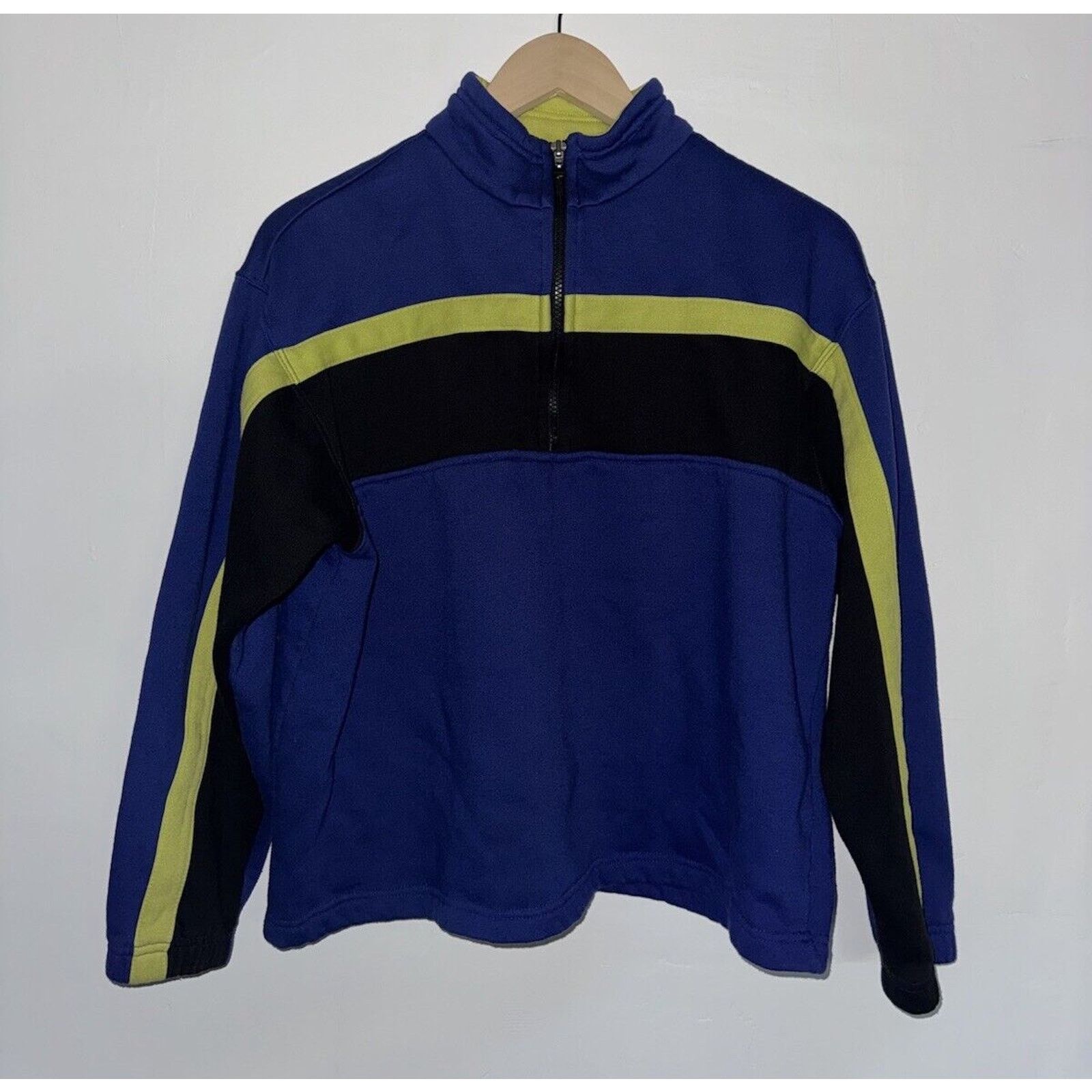 Carhartt × Patagonia × The North Face Vintage Pacer Quarter Zip Sweater 22x21 M Blue Cropped Fit Size US M / EU 48-50 / 2 - 1 Thumbnail