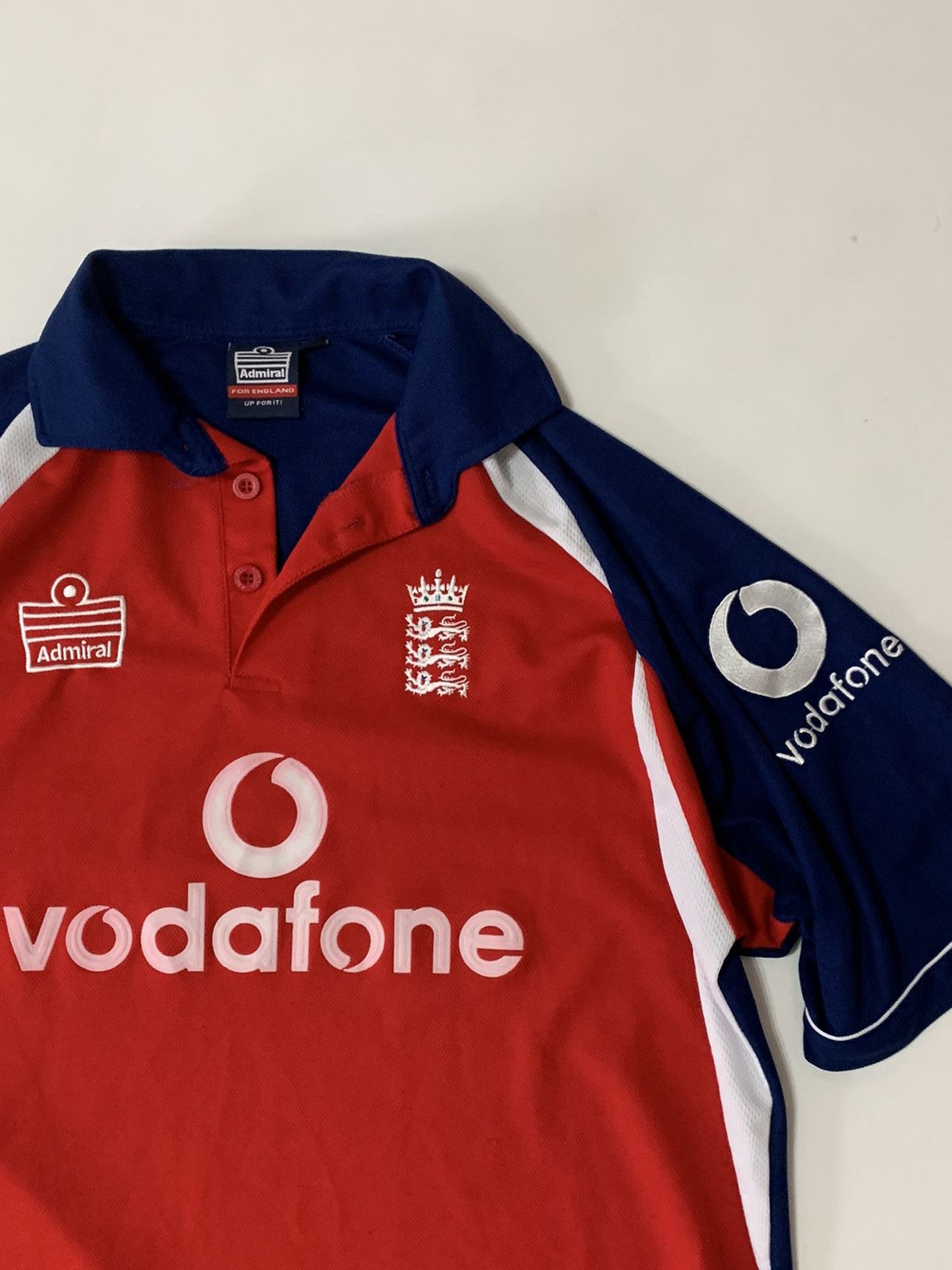 Vintage Vintage England Cricket Shirt 2000’s Admiral Vodafone Size US M / EU 48-50 / 2 - 3 Thumbnail