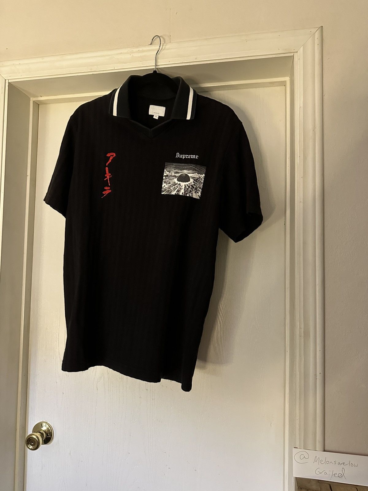 AKIRA / Supreme Soccer Top　ポロシャツ Supreme AKIRA Soccer Top Black Men's - FW17 - US