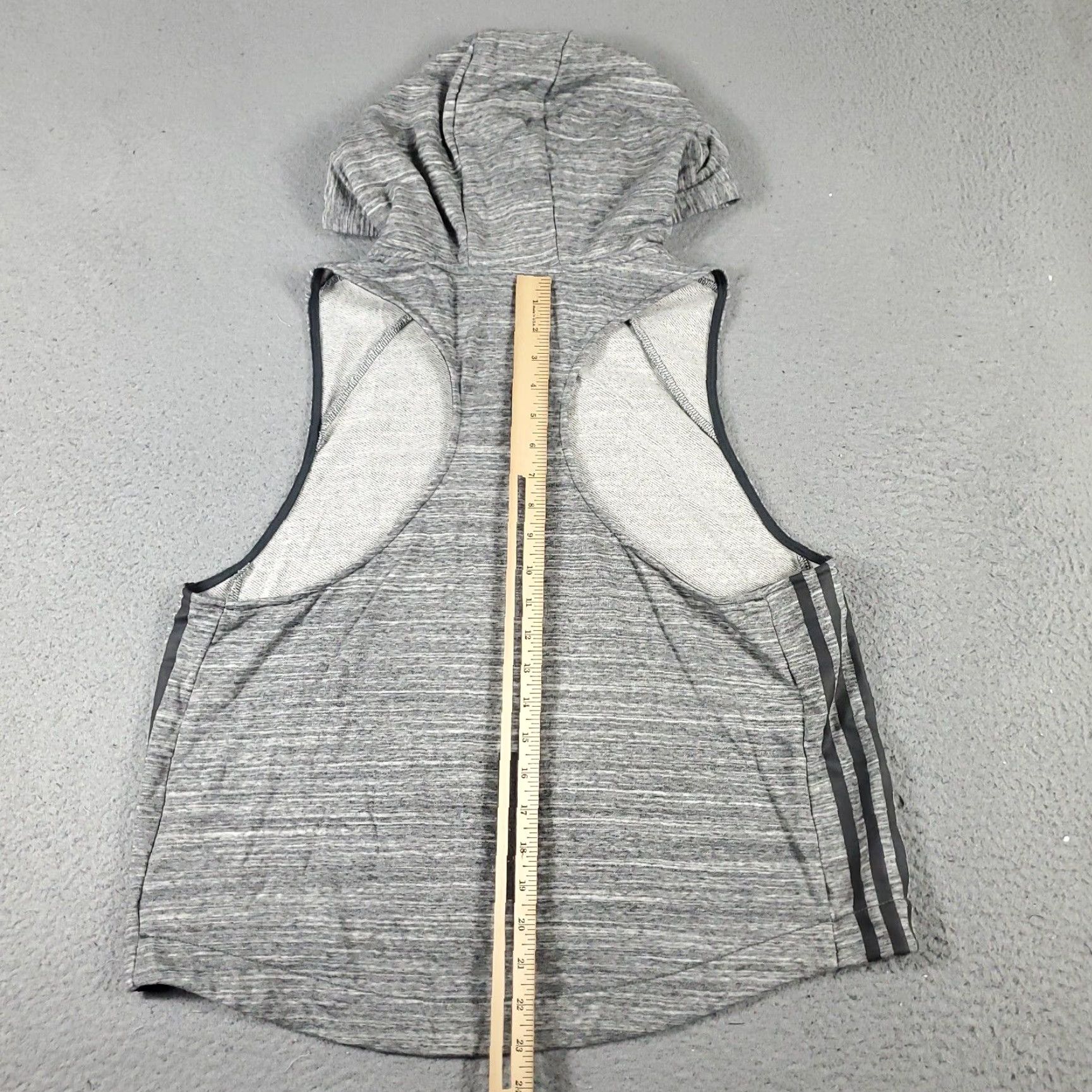 Adidas Adidas Hoodie Womens Large Gray Sleeveless Pullover Activewear Sports Size L / US 10 / IT 46 - 5 Thumbnail