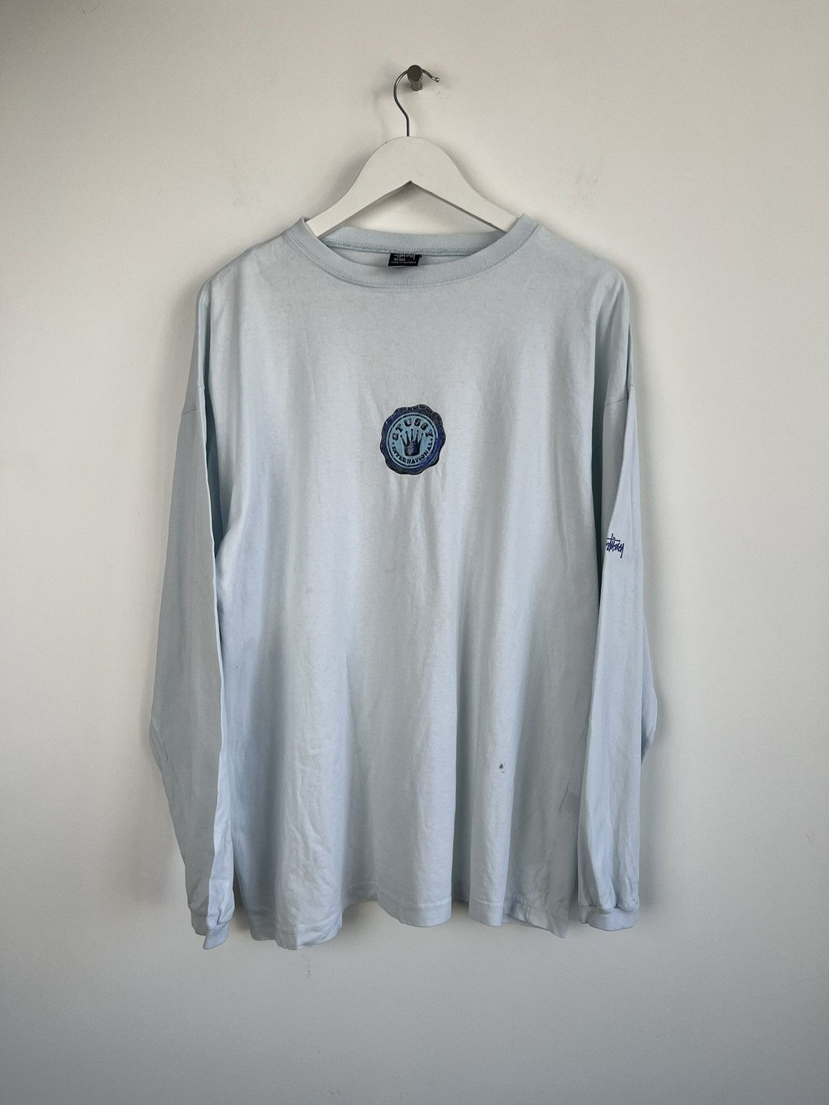 Stussy Vintage Stussy International Babyblue Long Sleeve Size US M / EU 48-50 / 2 - 1 Thumbnail
