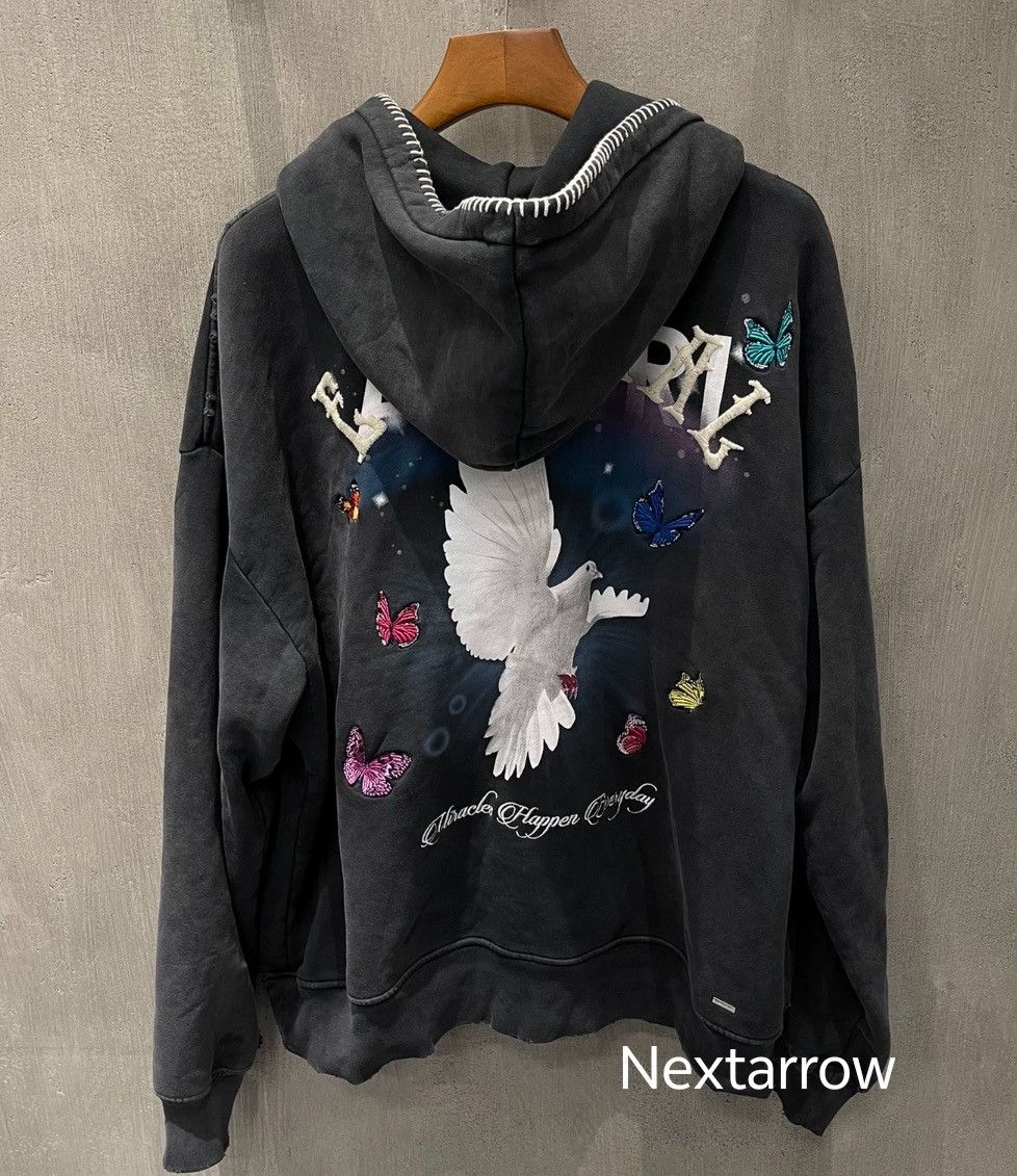 Amiri Amiri makes old peace pigeon hoodie 2412-Nextarrow Size US M / EU 48-50 / 2 - 2 Thumbnail
