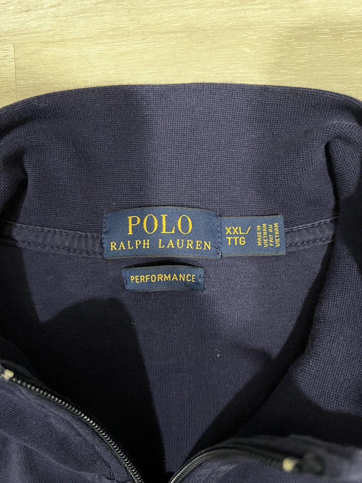 Polo Ralph Lauren × Vintage Vintage Polo Ralph Lauren Navy Blue Zip Up Jacket Size US XXL / EU 58 / 5 - 3 Thumbnail